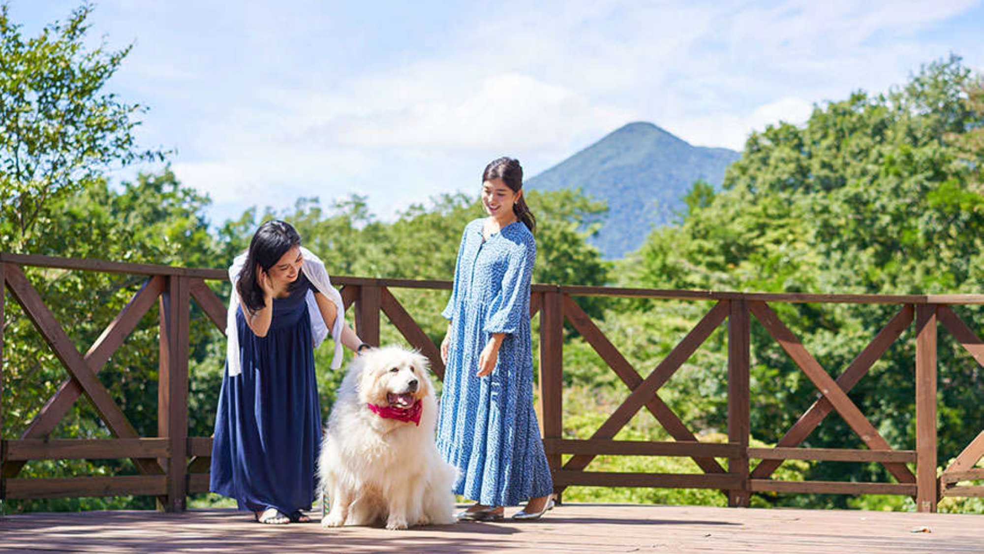 那須の雄大な自然の空気を愛犬と共に味わえるひととき