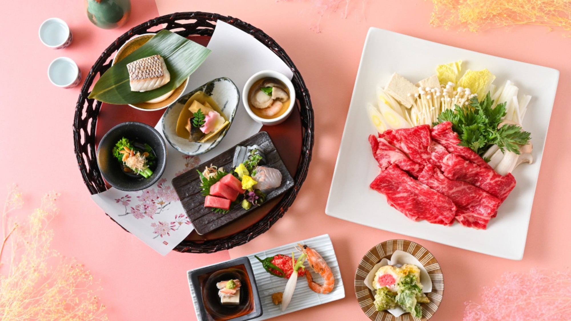 料理長こだわりの、那須の旬の食材をふんだんにとりいれたお料理をご堪能ください。