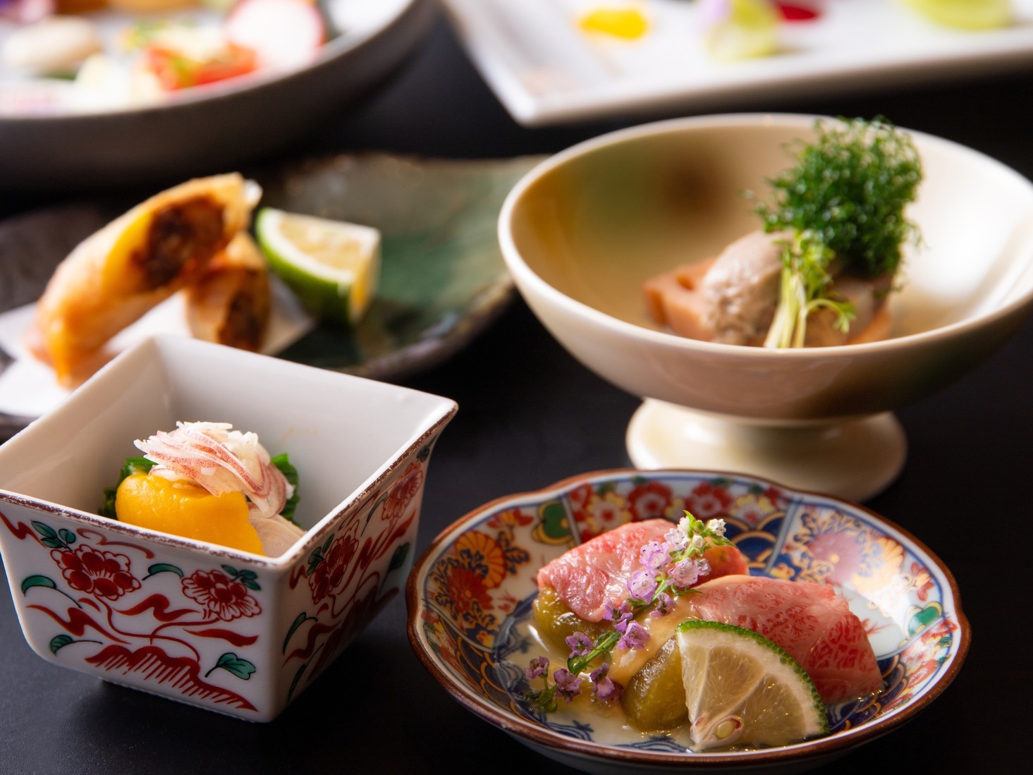 夕食付（九州産和牛コース）【別会場：亜李蘭離宮 湯布院本店 様】夕食開始時刻：１９時