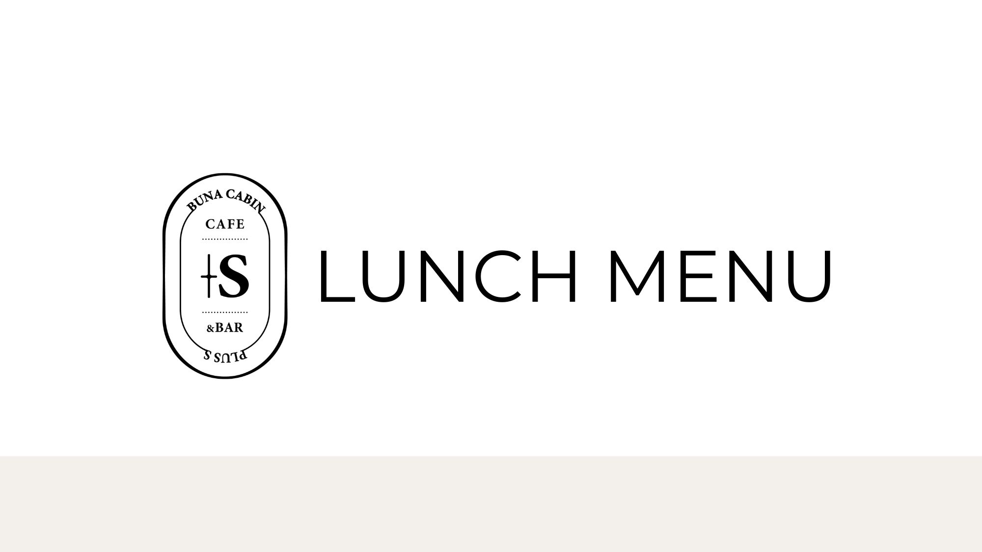 【Cafe&Bar ＋S】ランチメニュー