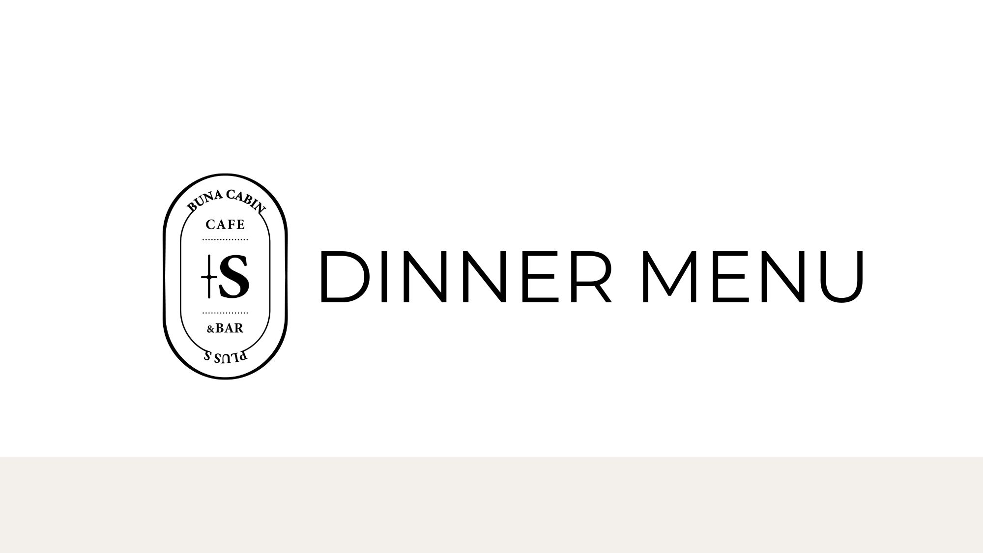 【Cafe&Bar ＋S】ディナーメニュー