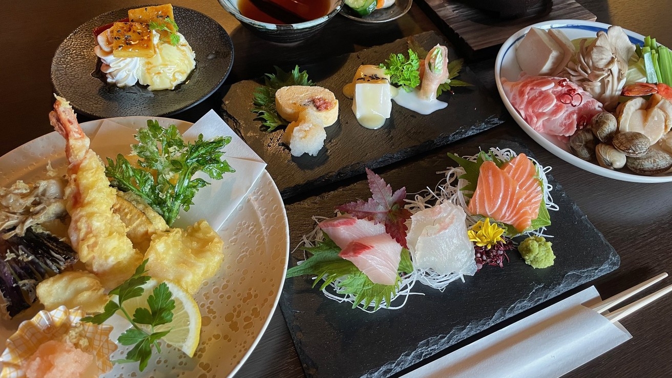 【一譚和彩ディナーコース】〜少しお食事の量をおさえています〜／1泊2食付