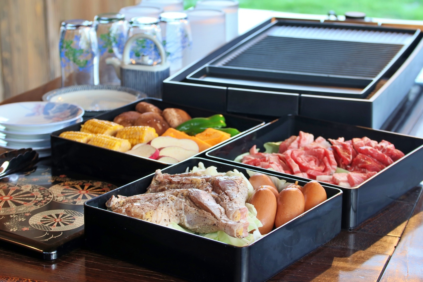 【手ぶらでBBQ】専用スペースでオリーブ牛BBQ！