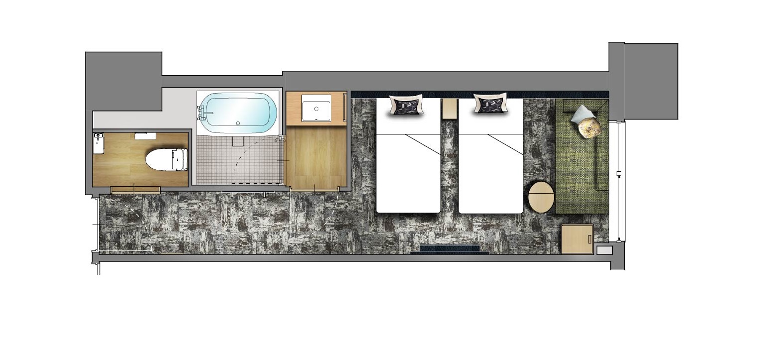 スーペリアツイン平面図1