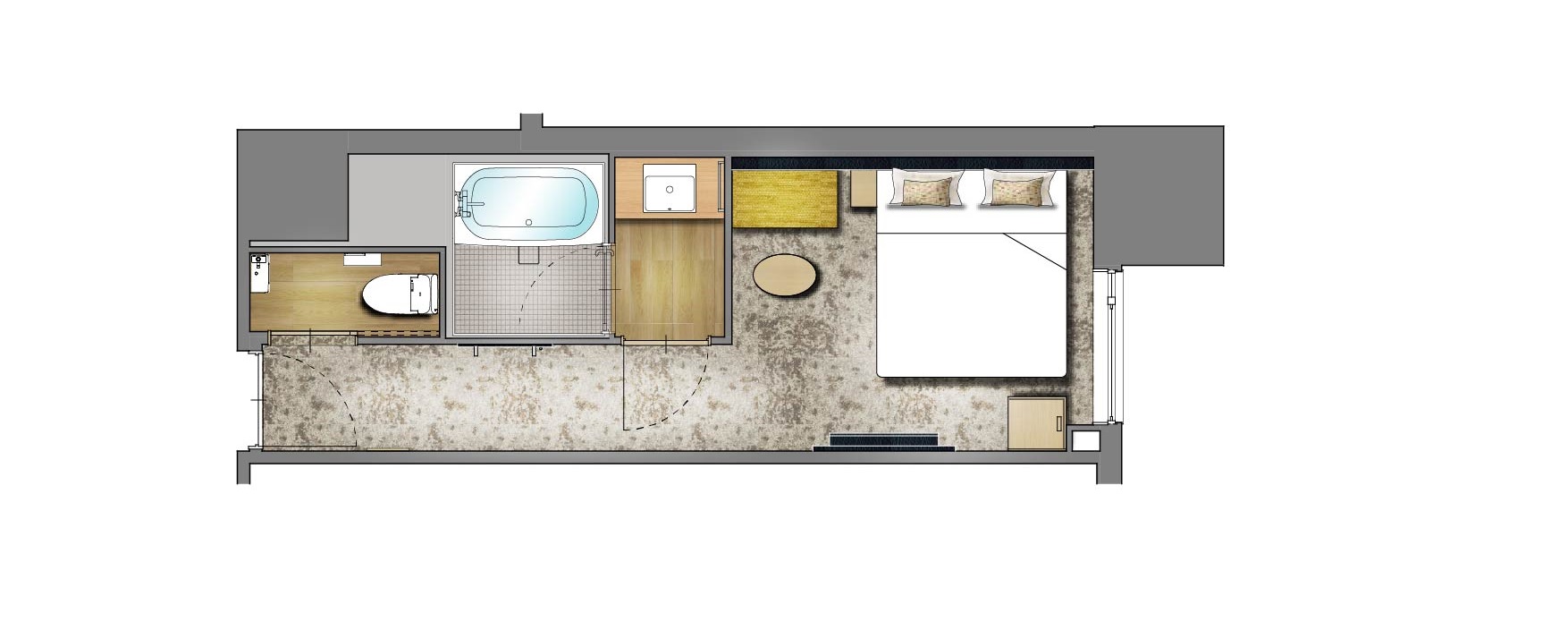 スタンダードキング平面図