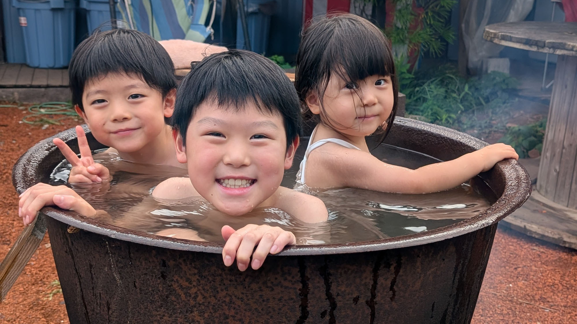 お風呂◇五右衛門でにっこにこ