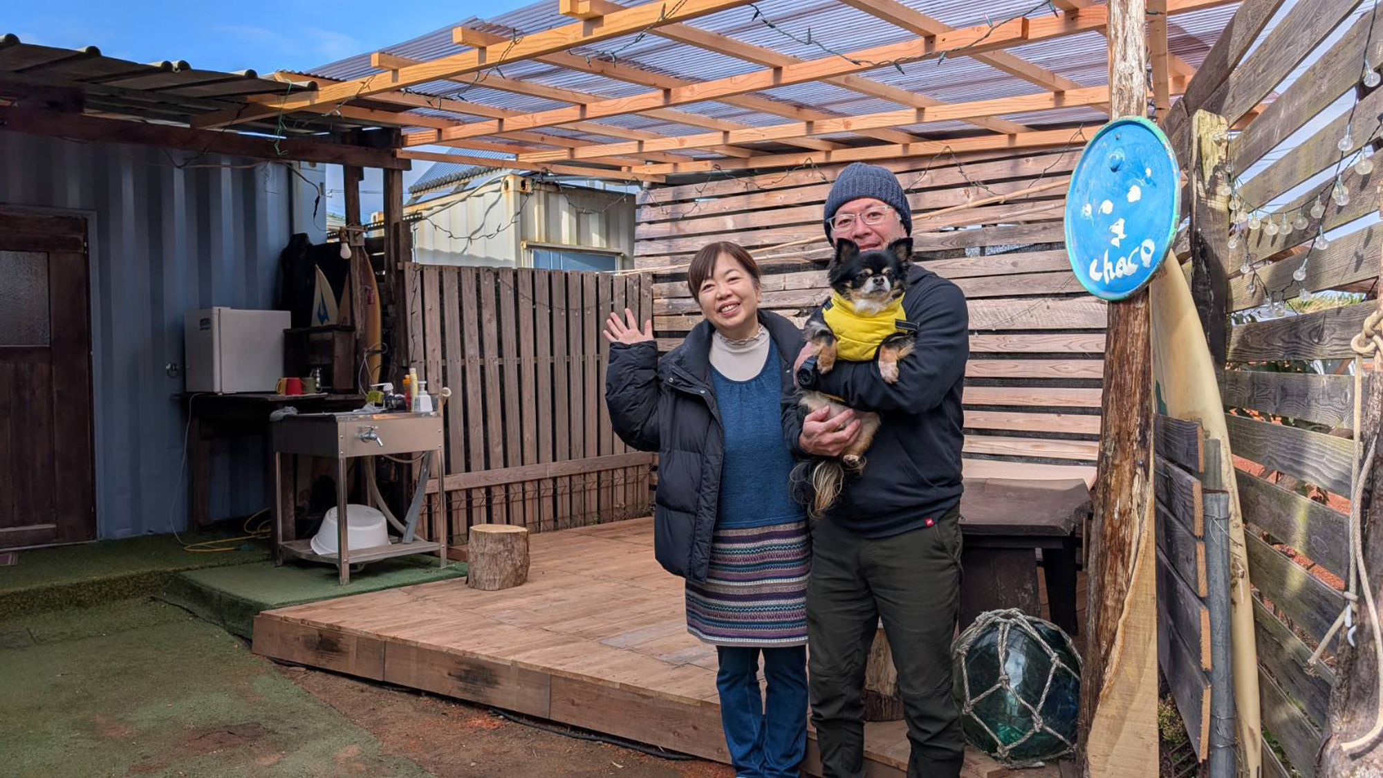 SUN外観◆ウッドデッキができました！