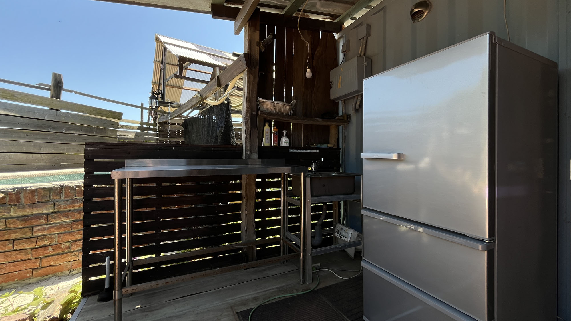 SKYコテージ◇専用屋外の水洗い場あります*