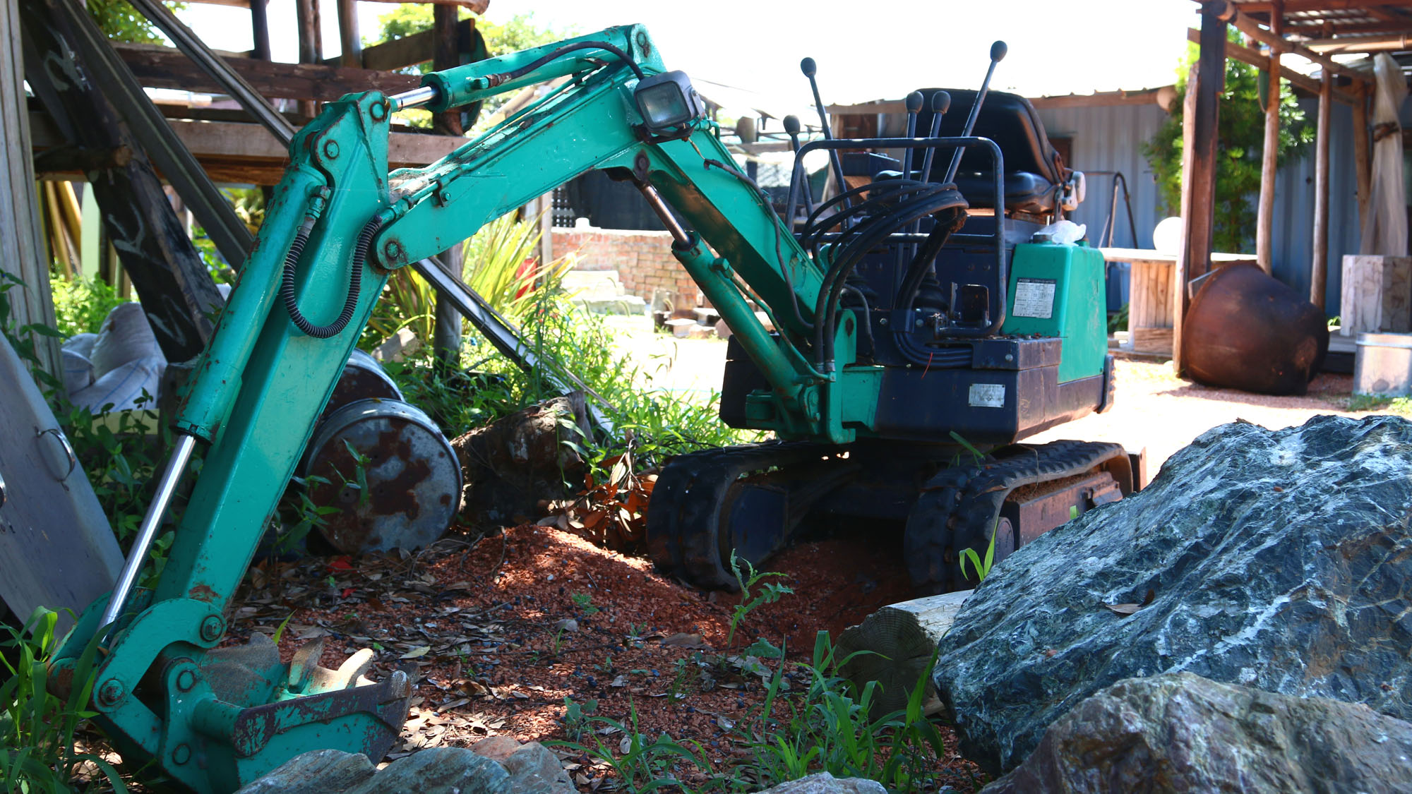 体験◇お子様が大人と一緒にユンボの操縦を体験できます*