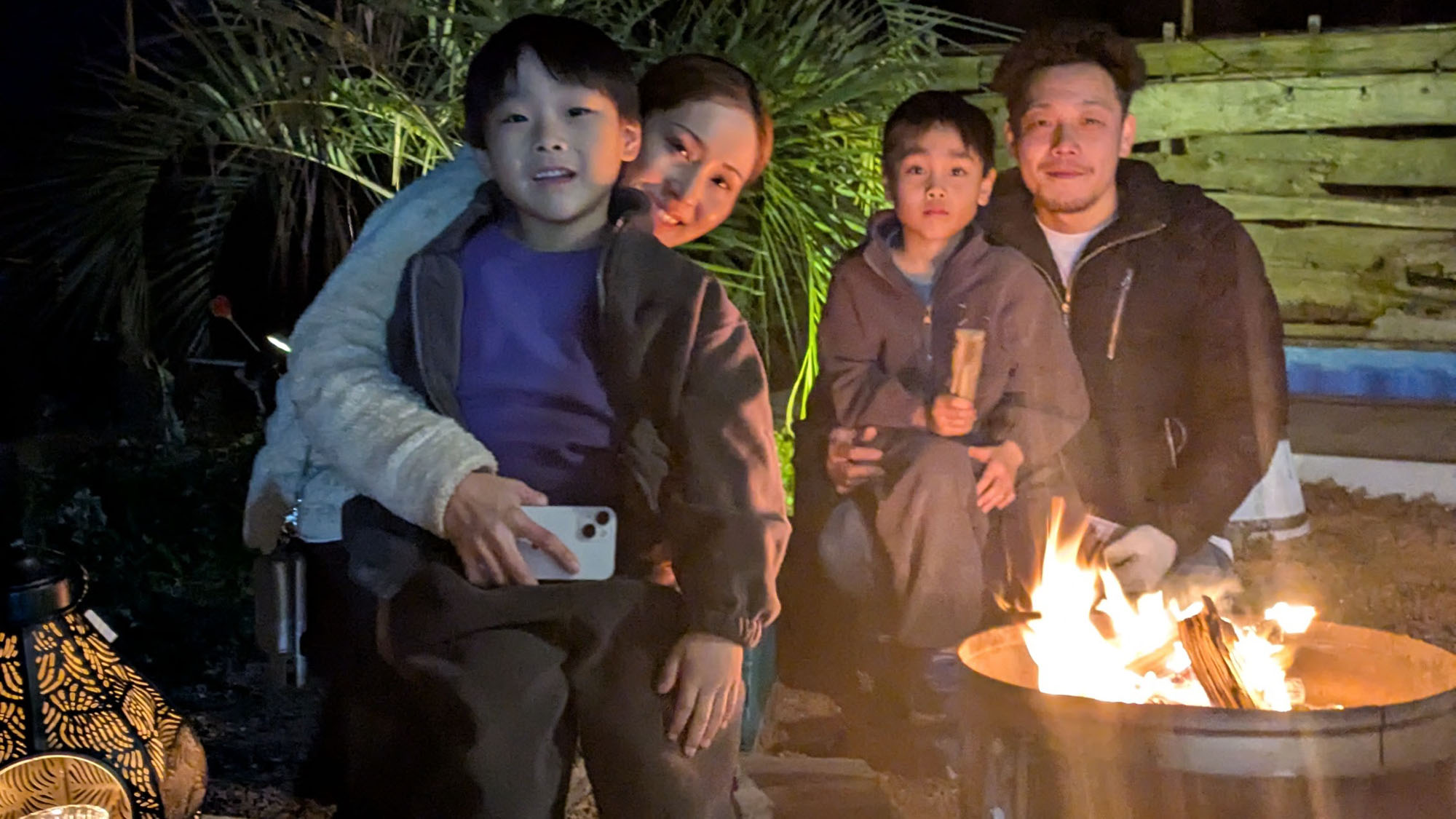 焚火◇火を囲む家族時間を