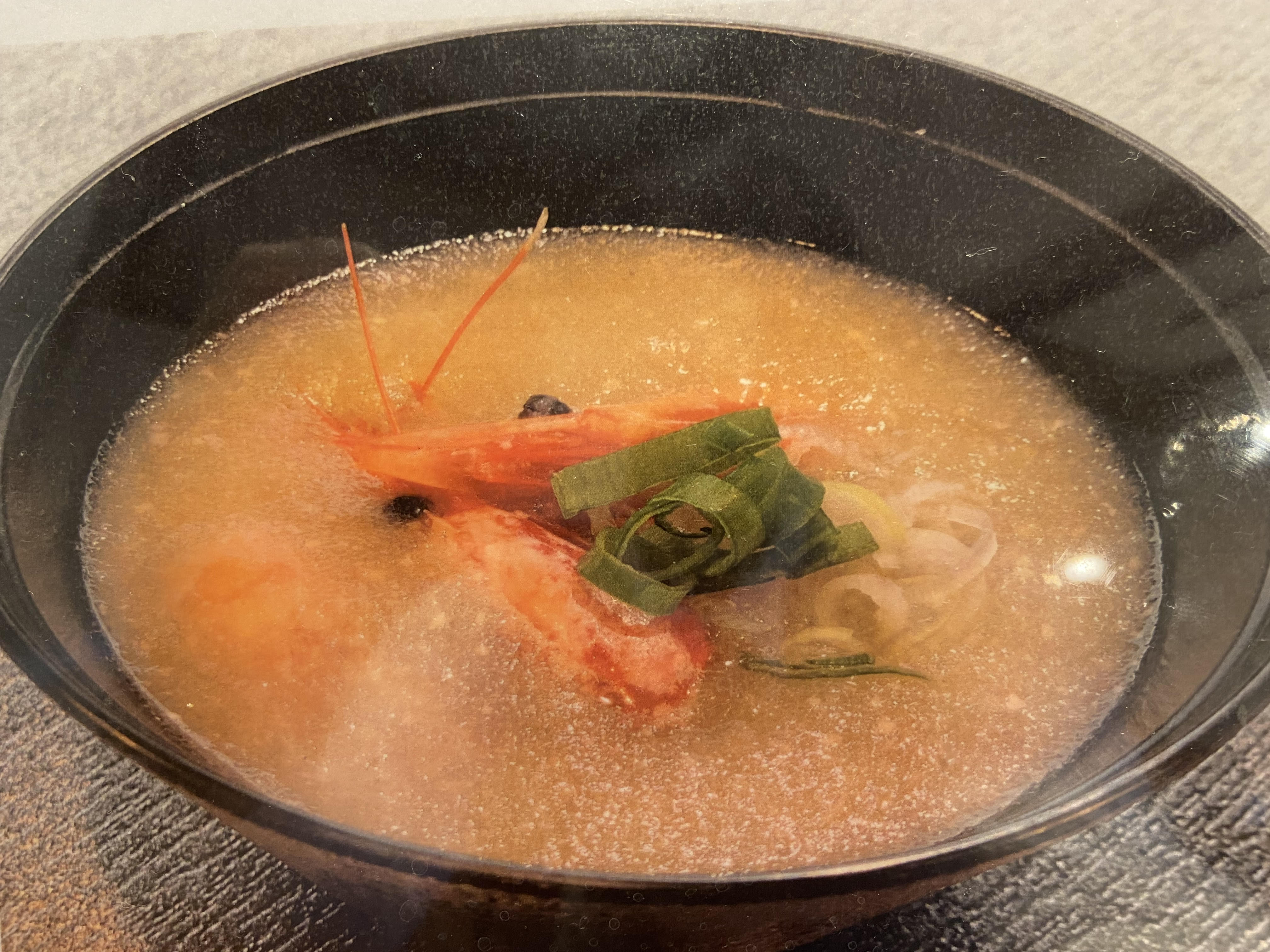 ◆新潟ご当地メニュー「南蛮海老の味噌汁」