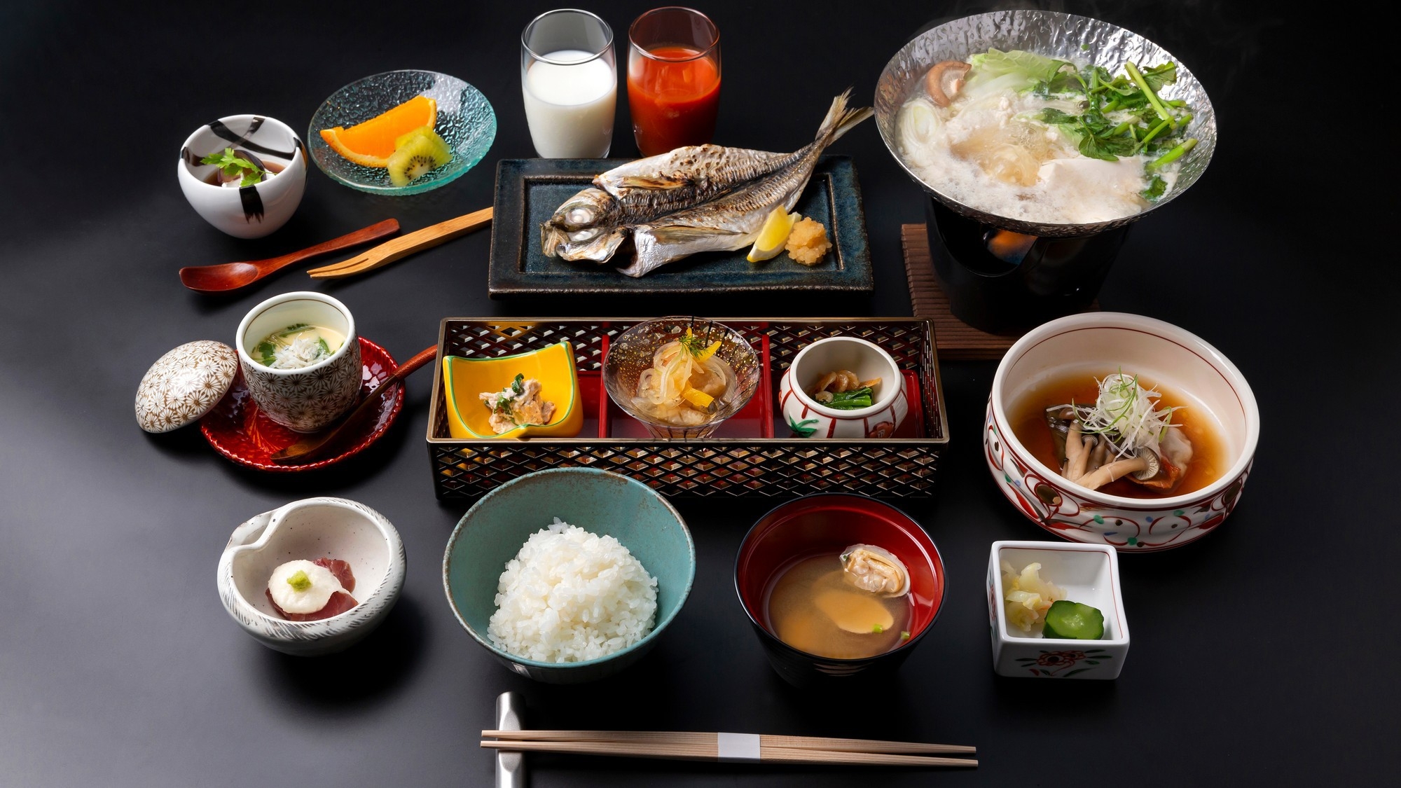 【和牛しゃぶしゃぶ会席｜2食付】渚館こだわりのだしが引き出す極上和牛の旨み｜朝日望む展望大浴場