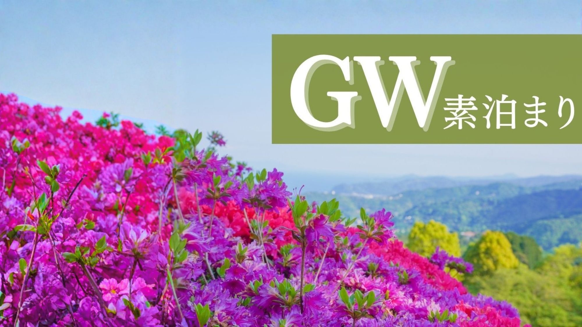 【GW早期割｜素泊まり】早期予約で30％OFF！初夏の風を感じる自由なGW旅｜ゆったり湯浴みを楽しむ