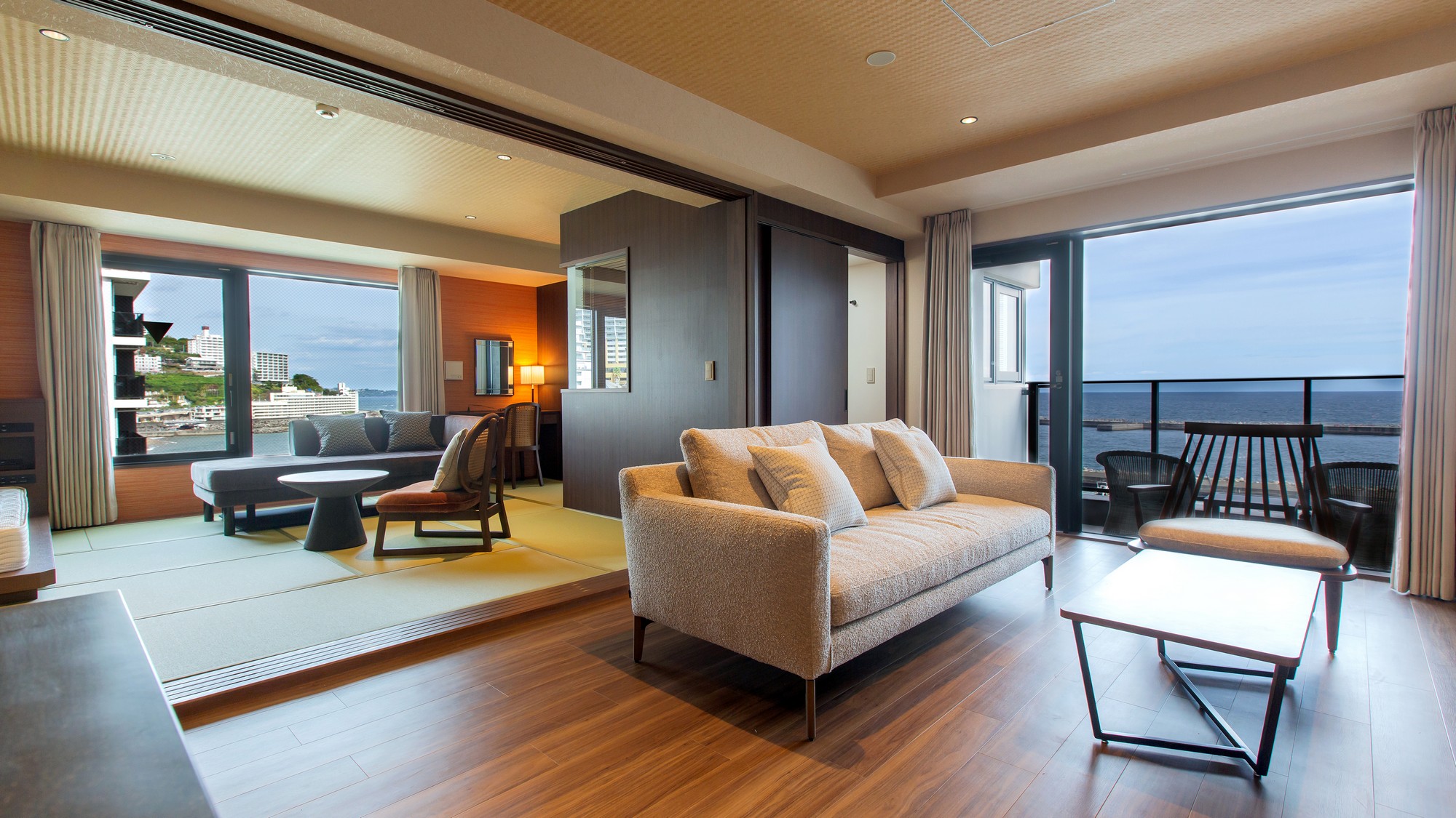 オーシャンスイート「渚プレミアム」【和洋室｜海絶景陶器風呂】