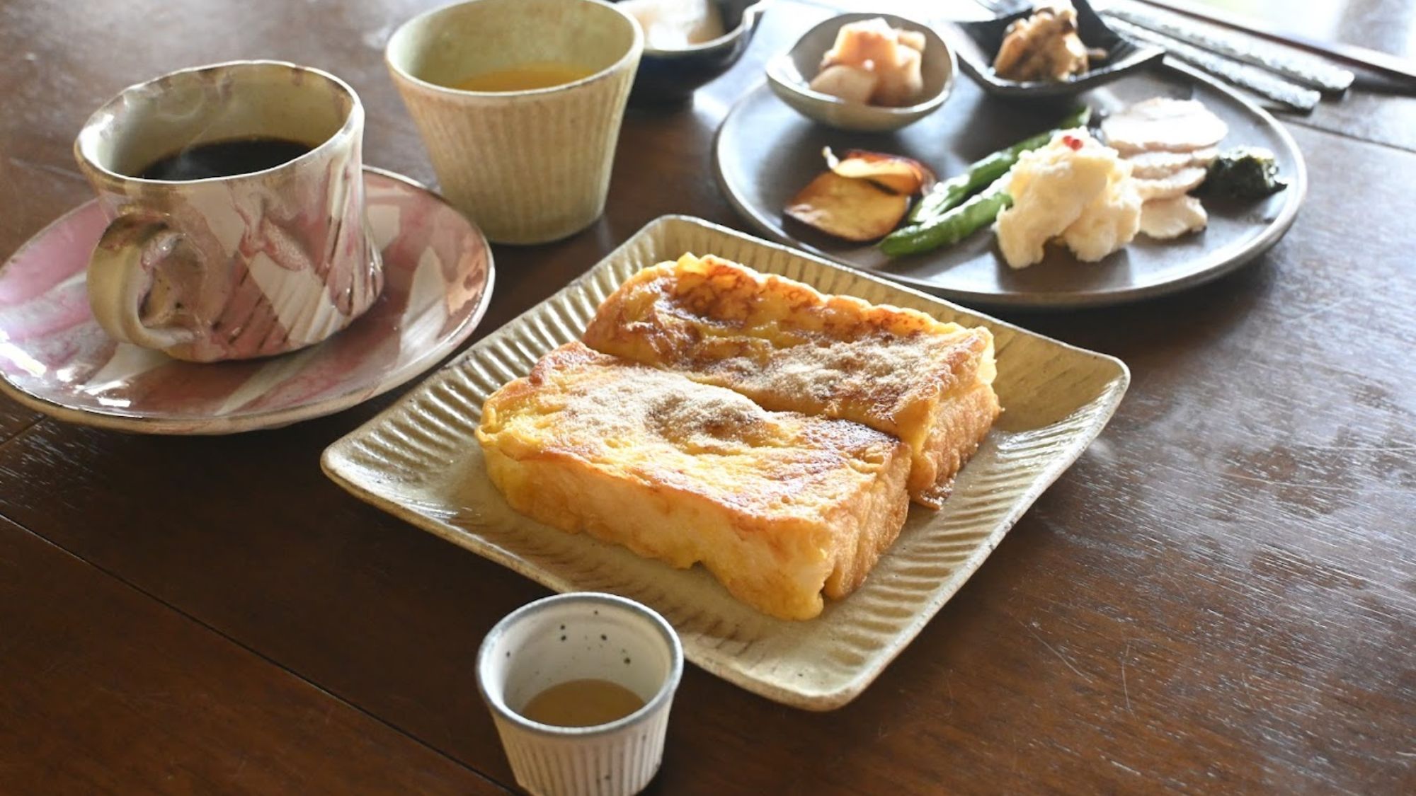 朝食　フレンチトーストセット