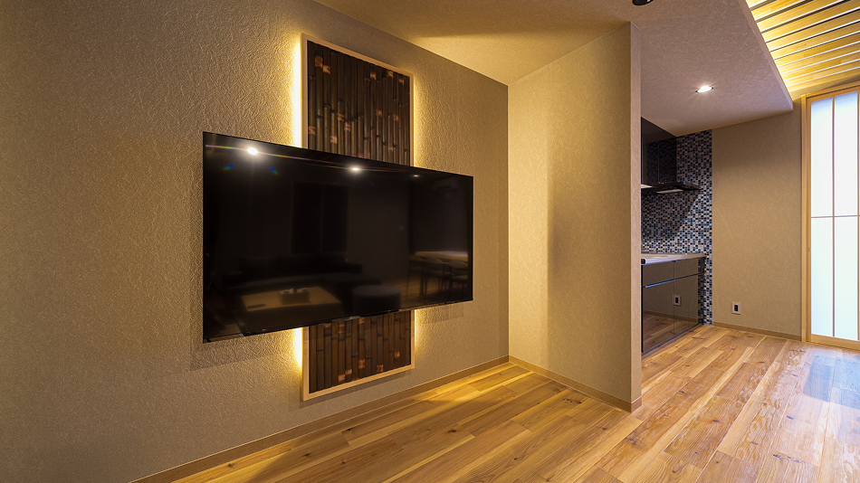 テレビはNetflixやhulu、YouTubeなどのネットTVをお楽しみいただけます。