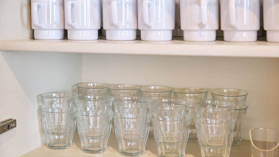 グラス類も完備