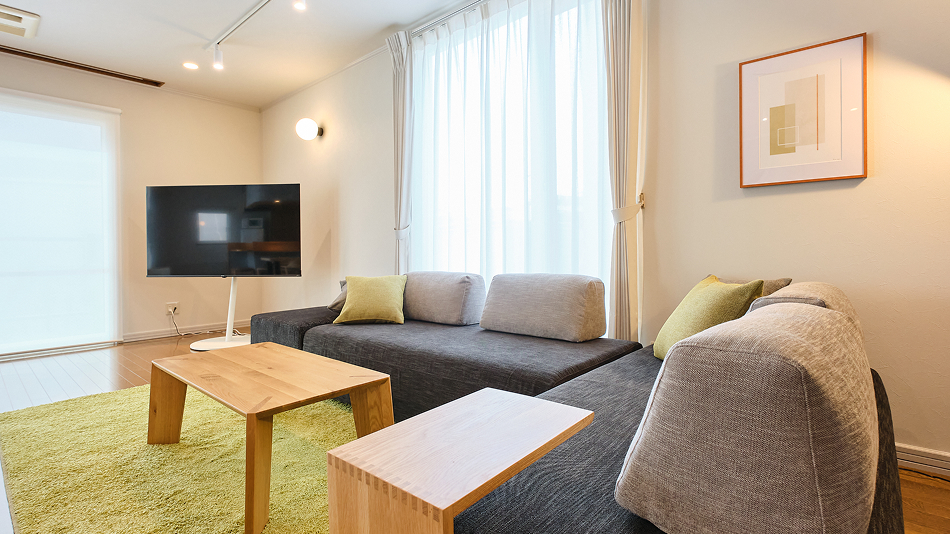 ゆったりくつろげるソファ