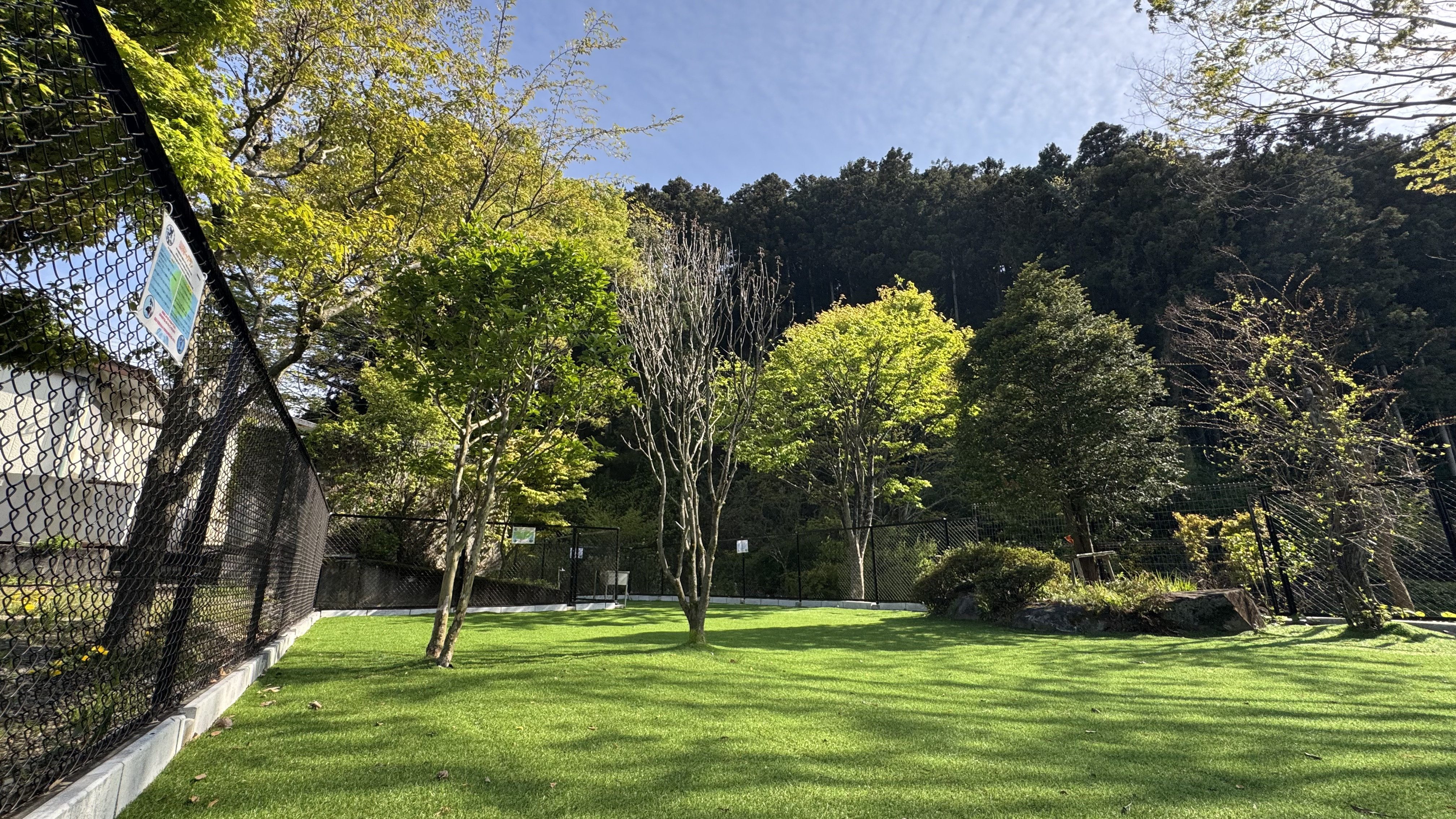120平米の広々ドッグラン