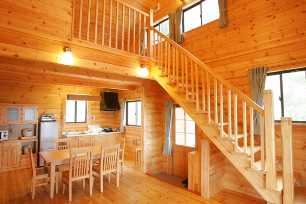 ★丘の上ログハウス 　BQや自炊OKの温泉入浴付プラン♪