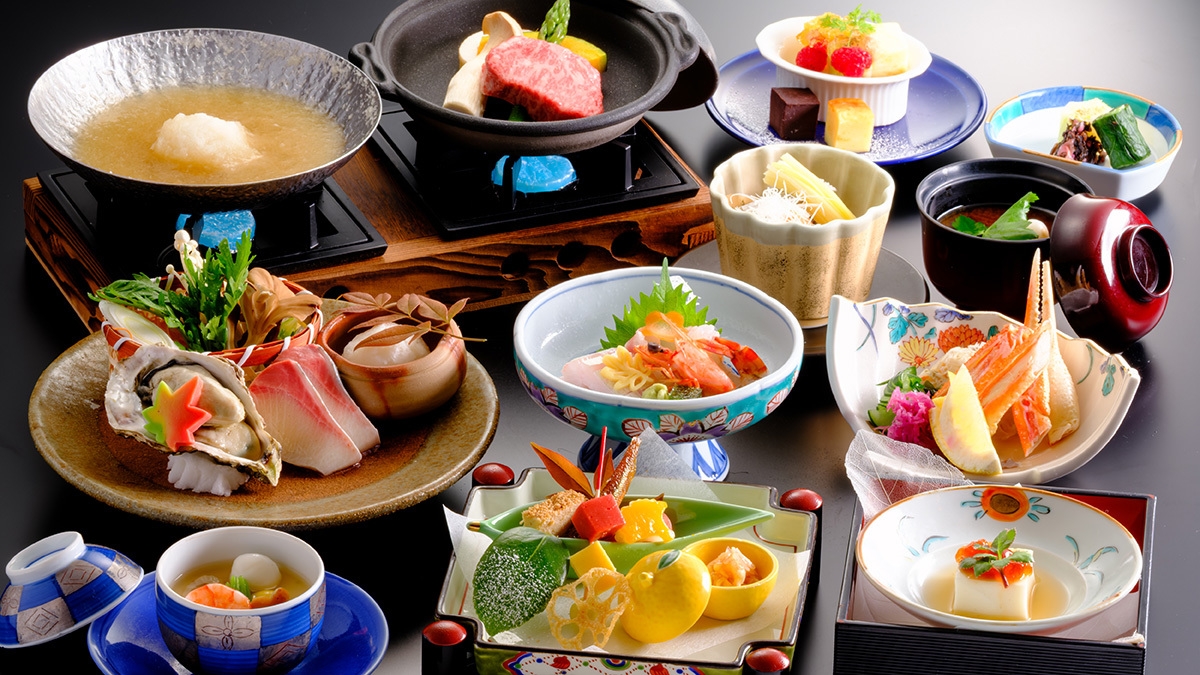 【はつゆき会席】＜冬限定＞〜寒鰤と牡蠣のみぞれ鍋×国産牛ステーキで冬のごちそう旅〜