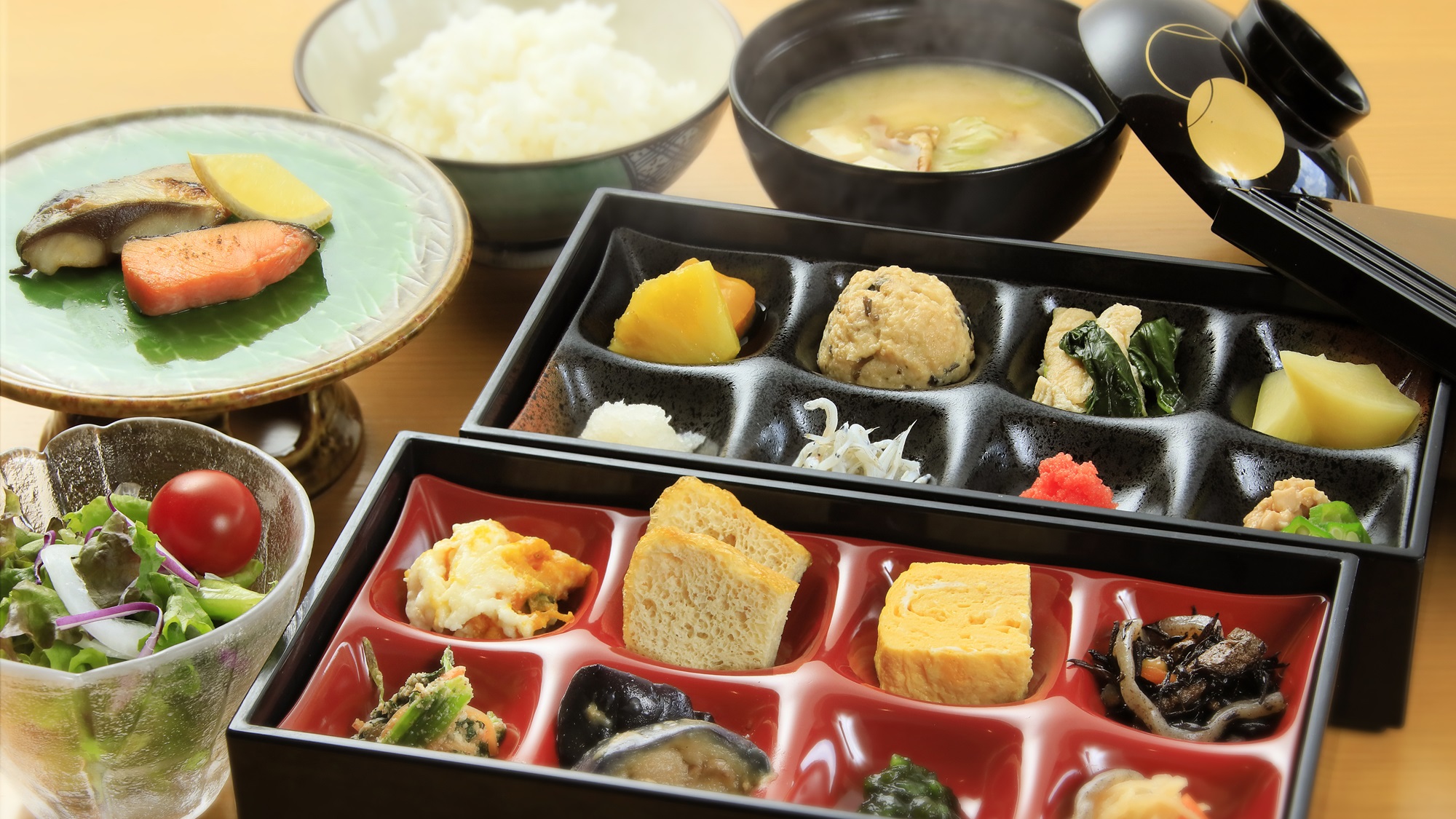 【ご朝食】新潟の魅力を感じる地元食材を取り入れたお食事※一例