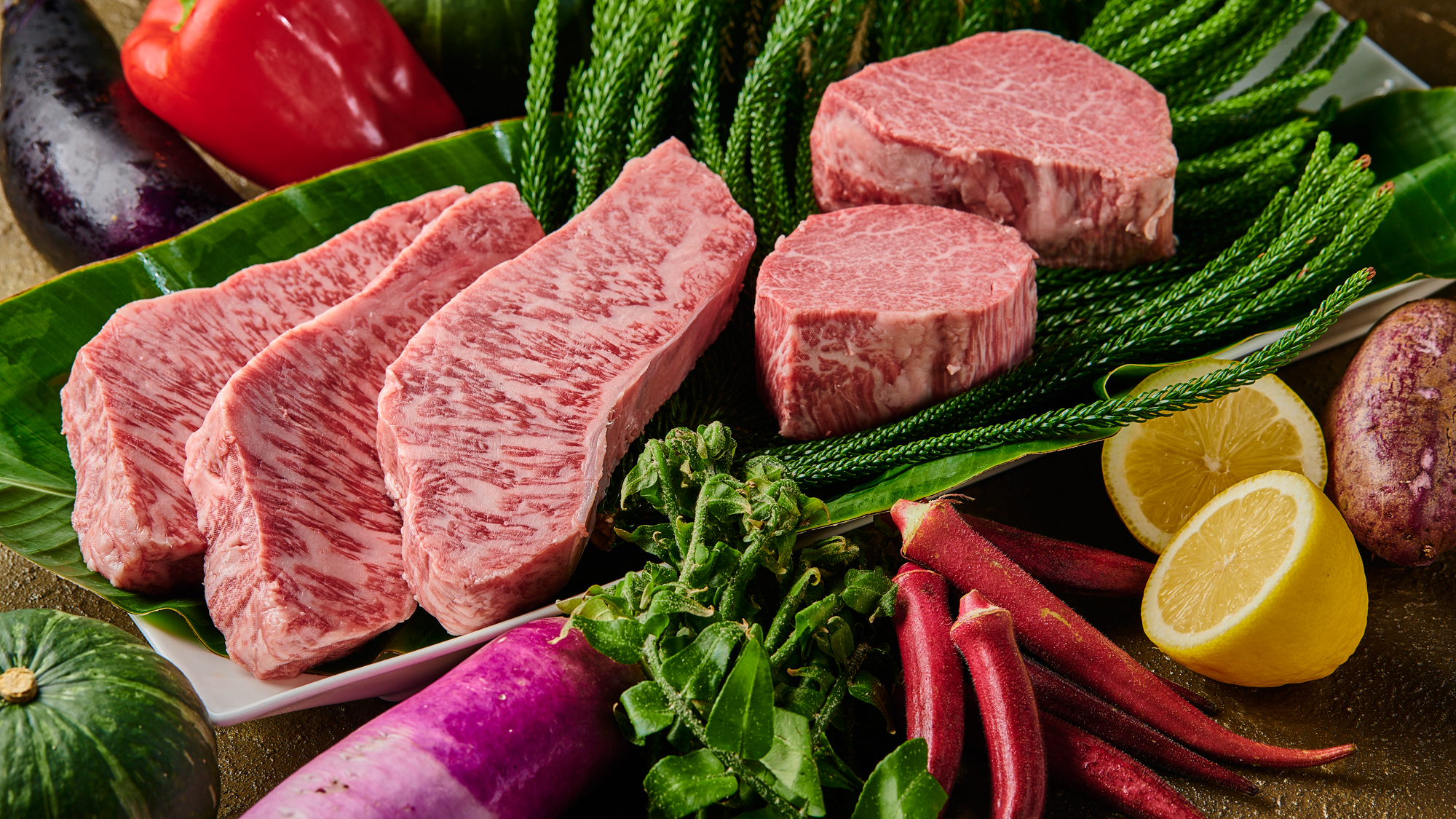 【リゾート内レストラン/マラルンガ鉄板焼】琉球素材の特徴を最大限生かし、 独自のアレンジを施した鉄板