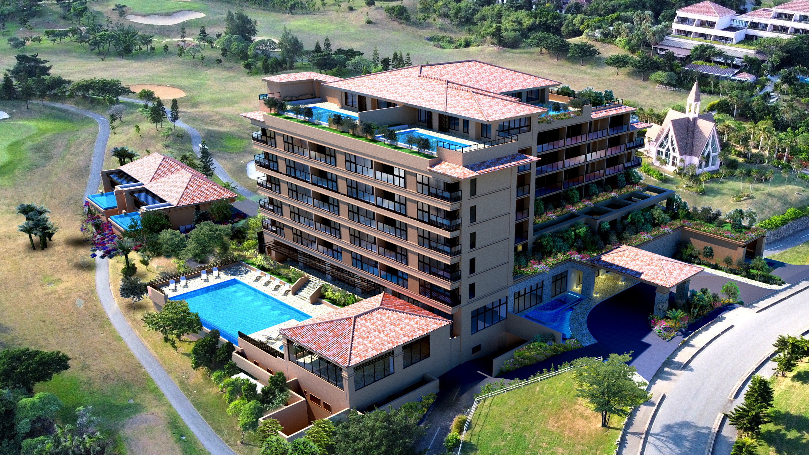 【ホテル外観】アラマンダの上質なご滞在をお愉しみください。