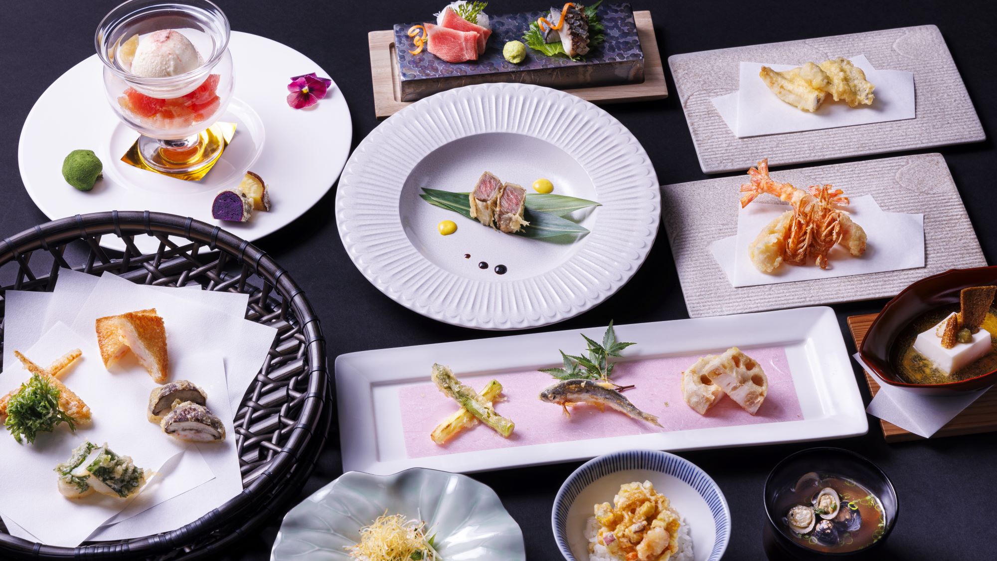 【リゾート内レストラン/てんぷら 天翔 宮古島】コース料理　天宝-てんぽう-