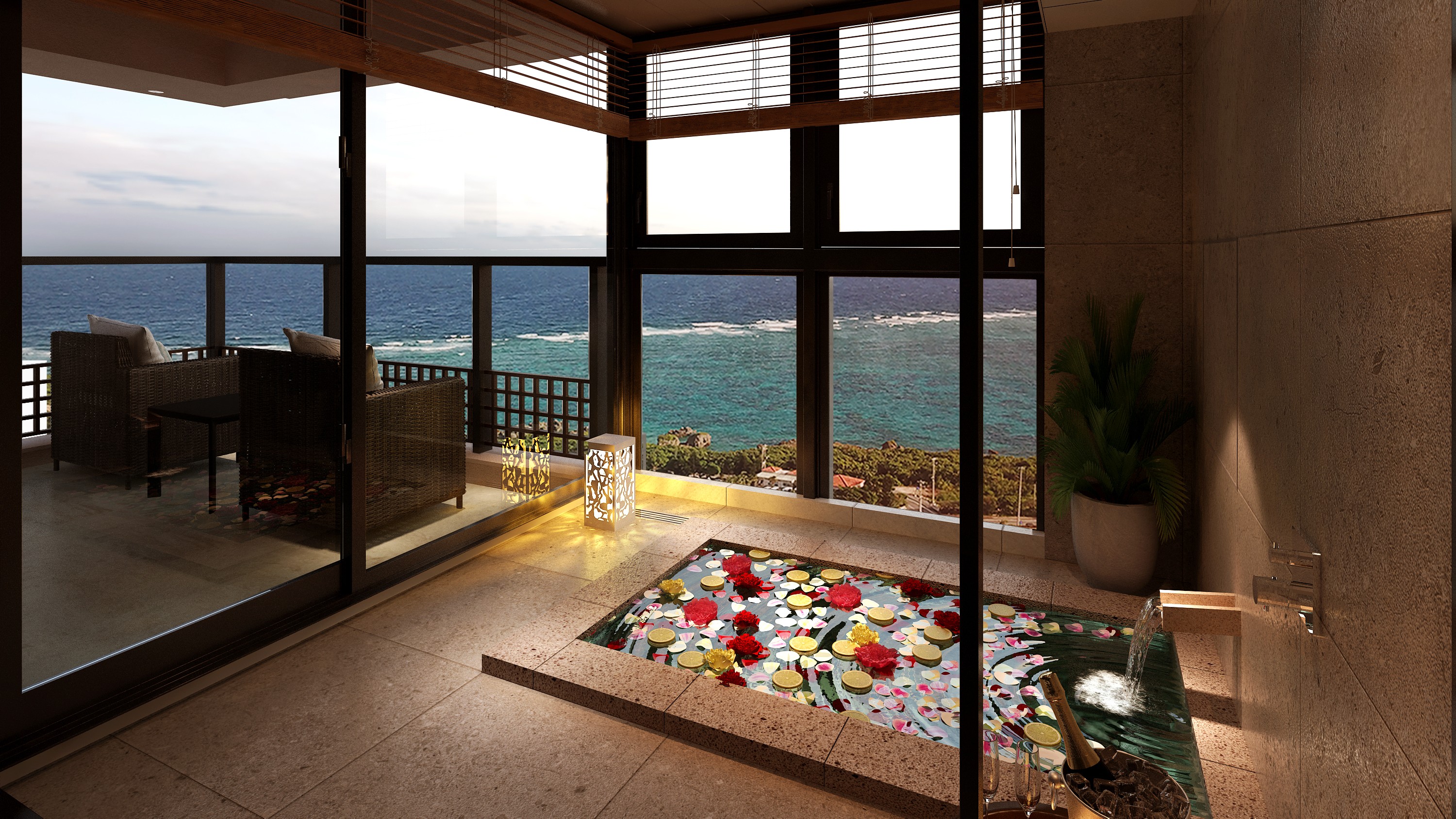 【エグゼクティブオーシャンルーム】バスルーム※画像は計画中となり実際とは異なる場合がございます