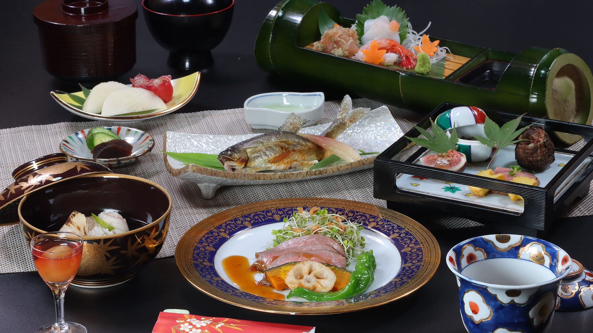 【本館◆スタンダード２食付】昔ながらの風情と季節の恵みを楽しむ会席。北吉の基本2食付プラン