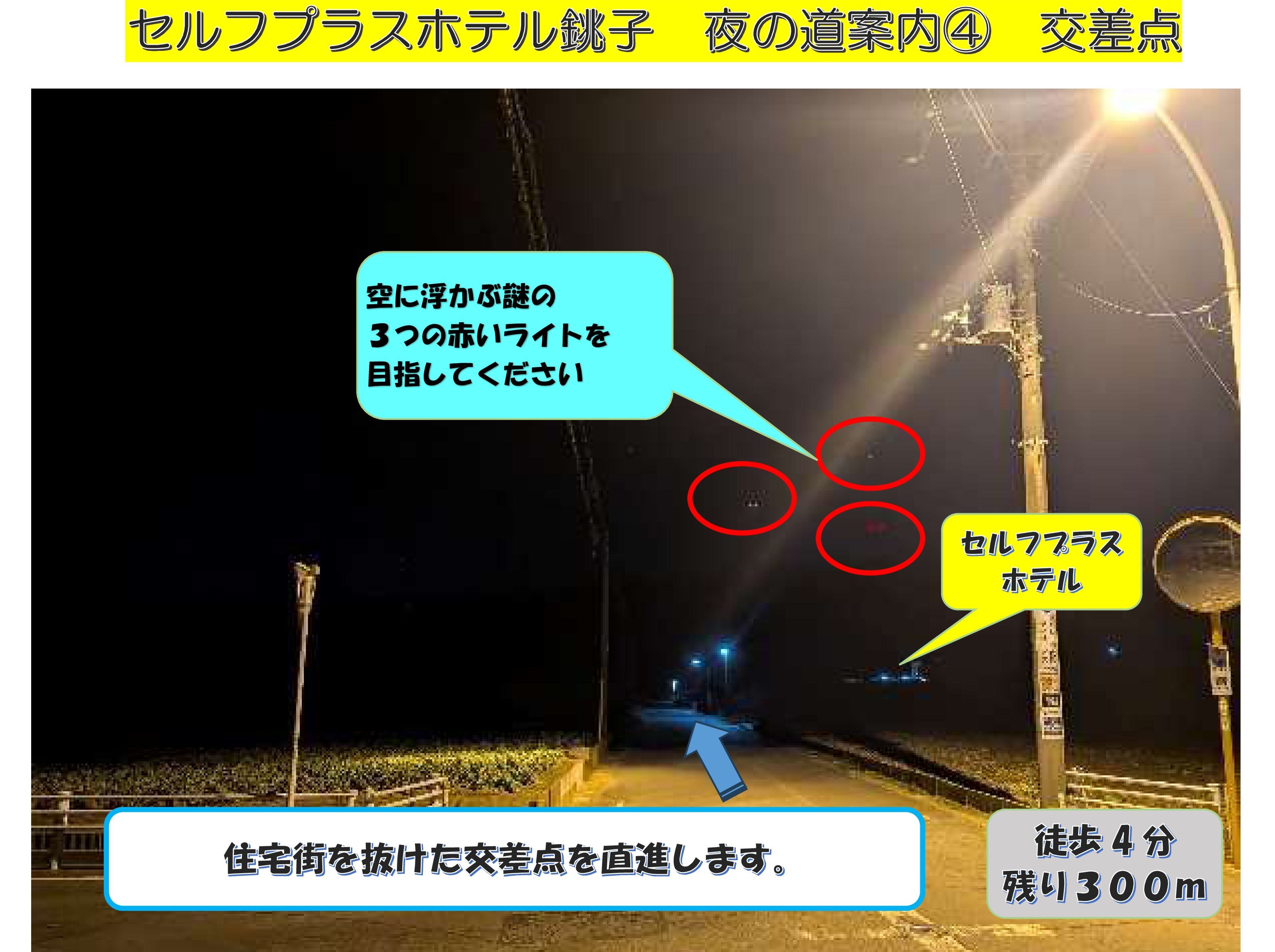 セルフプラスホテル夜の道案内４