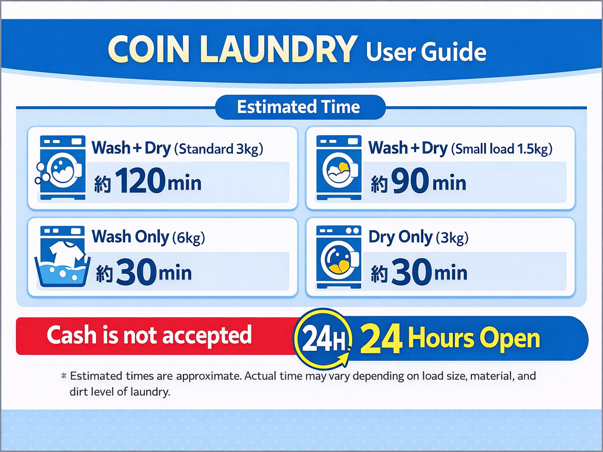 コインランドリーのご利用について