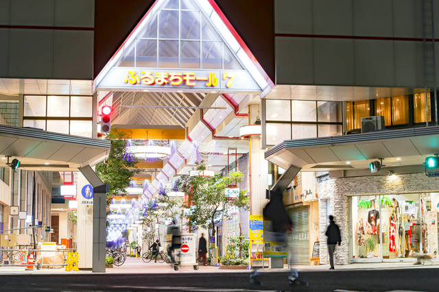 古町7番町商店街アーケード