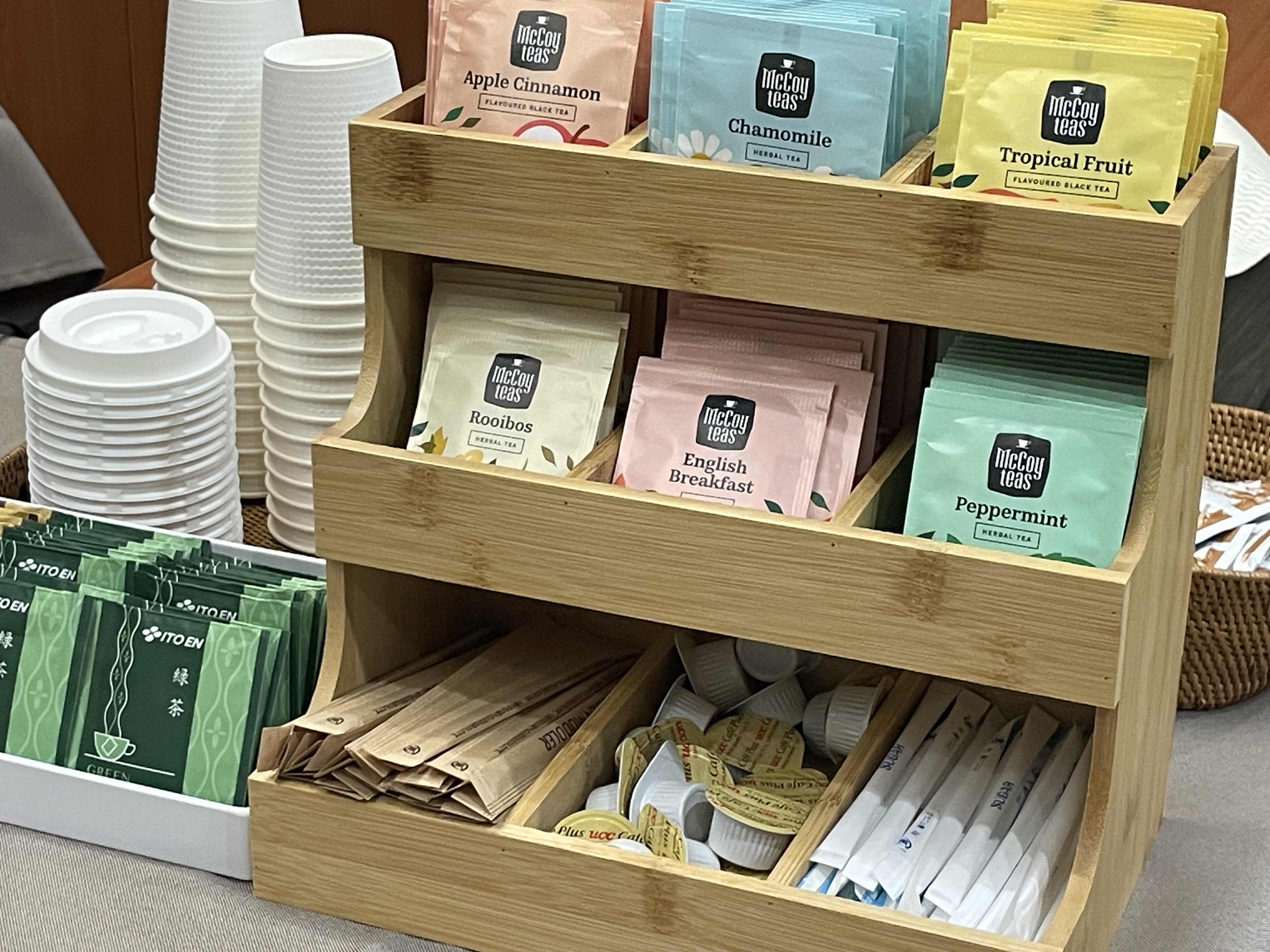 無料の紅茶サービスをご用意♪お好みの紅茶をお選びください♪