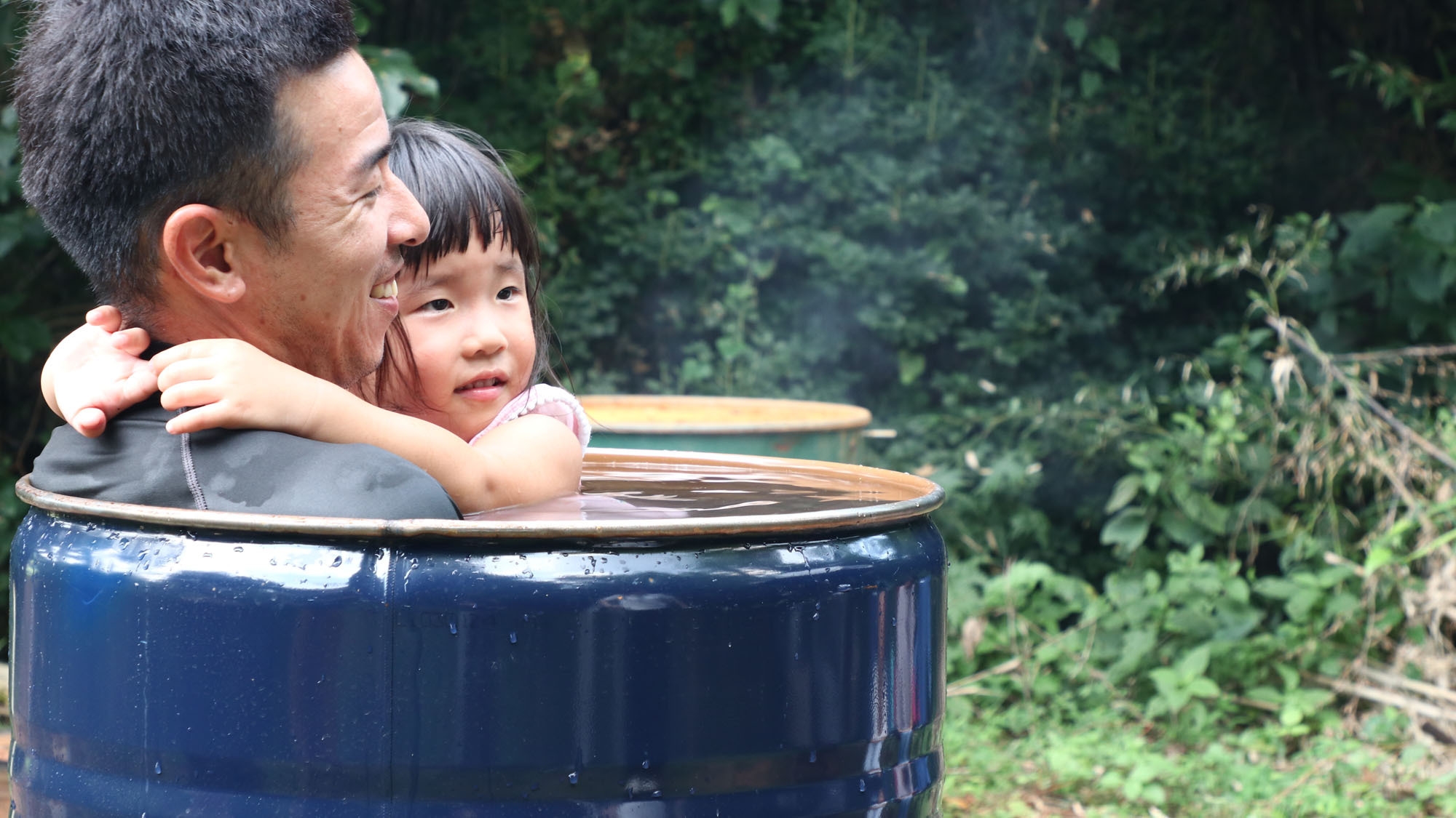 【とっておきの体験・素泊まり】森の中のドラム缶風呂体験