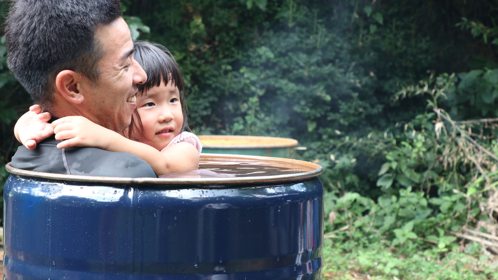 【ドラム缶風呂】周りを気にせず解放感溢れるドラム缶をお楽しみ下さい。*