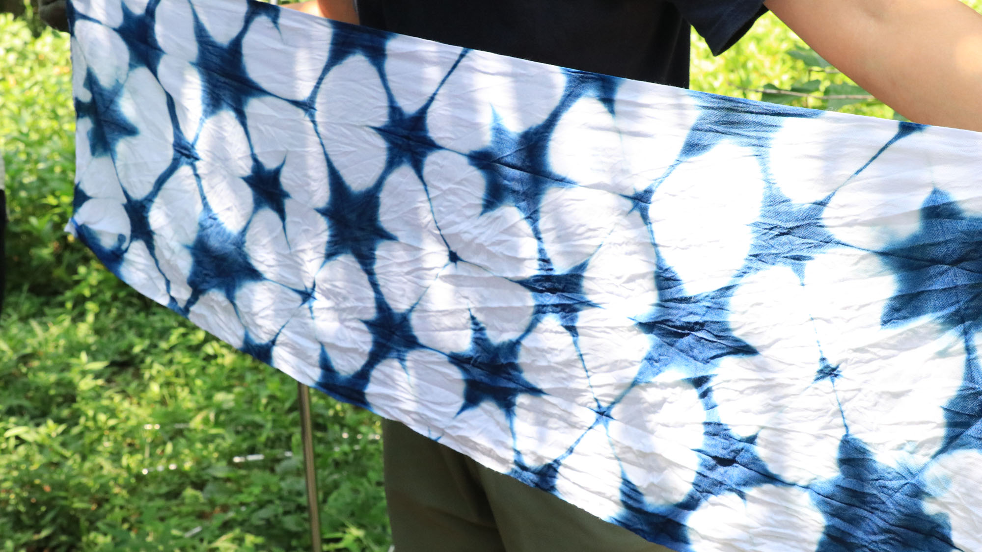 【藍染体験】自分だけのオリジナル手ぬぐいの完成*