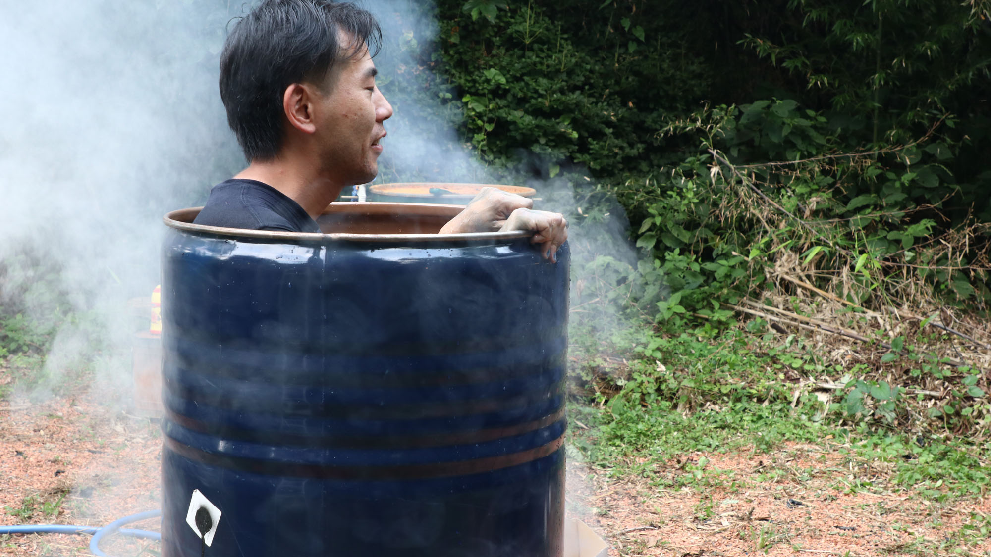 【ドラム缶風呂】周りを気にせず解放感溢れるドラム缶をお楽しみ下さい。*