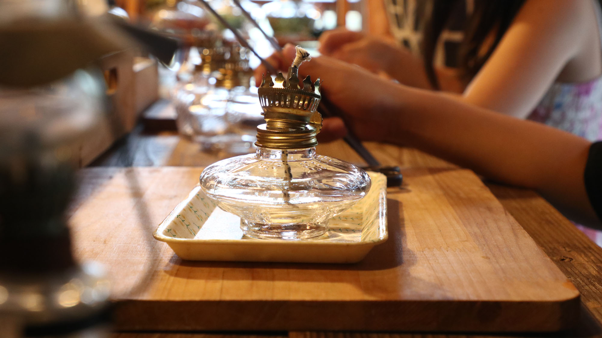 【オイルランプ作り体験】オーナー奥さんによるランプ作り体験が出来ます。*