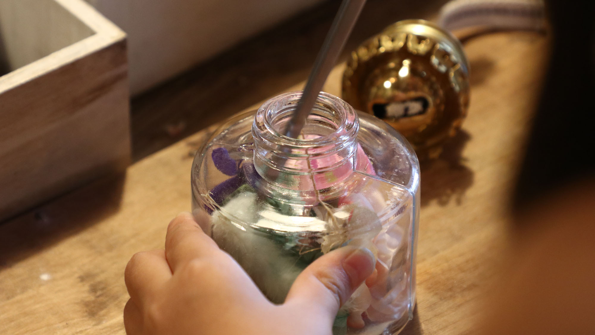 【オイルランプ作り体験】オーナー奥さんによるランプ作り体験が出来ます。*