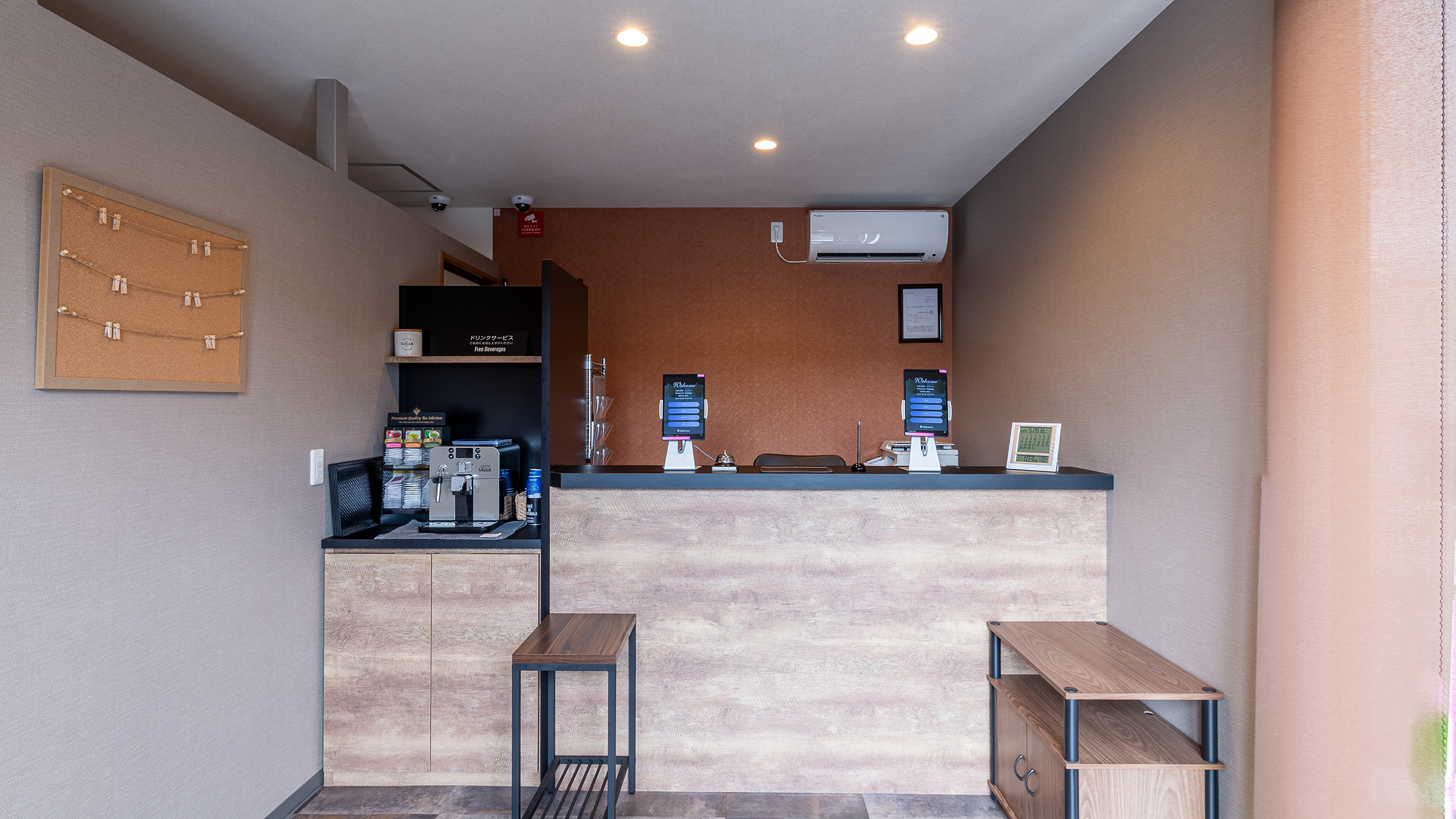 笑顔でスタッフがお出迎えいたします♪スマートチェックインを導入しておりますのでチェックイン時間を短縮できます。