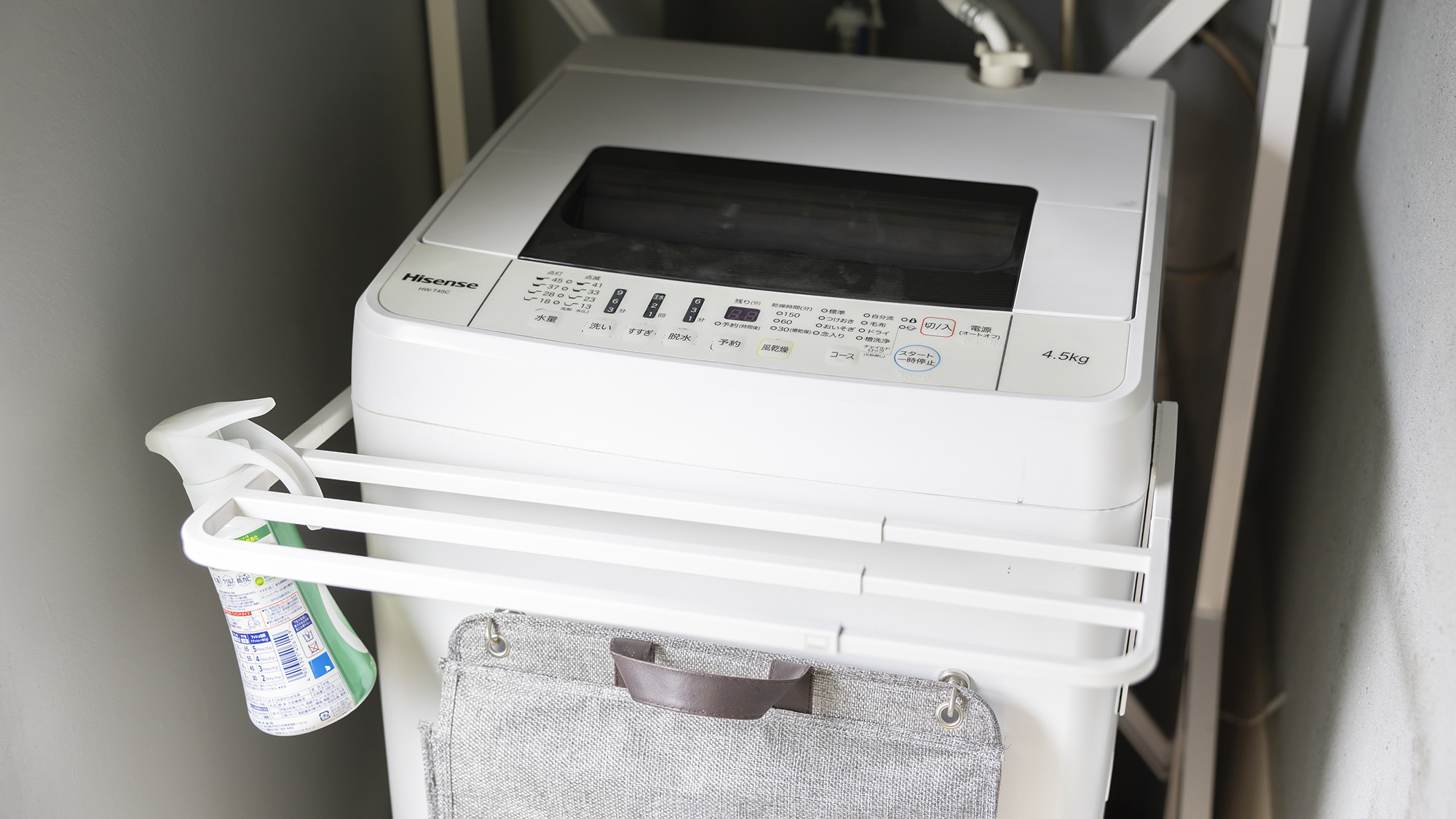 ・【洗濯機】最小限の荷物でOK。長期滞在や海水浴にもぴったりです