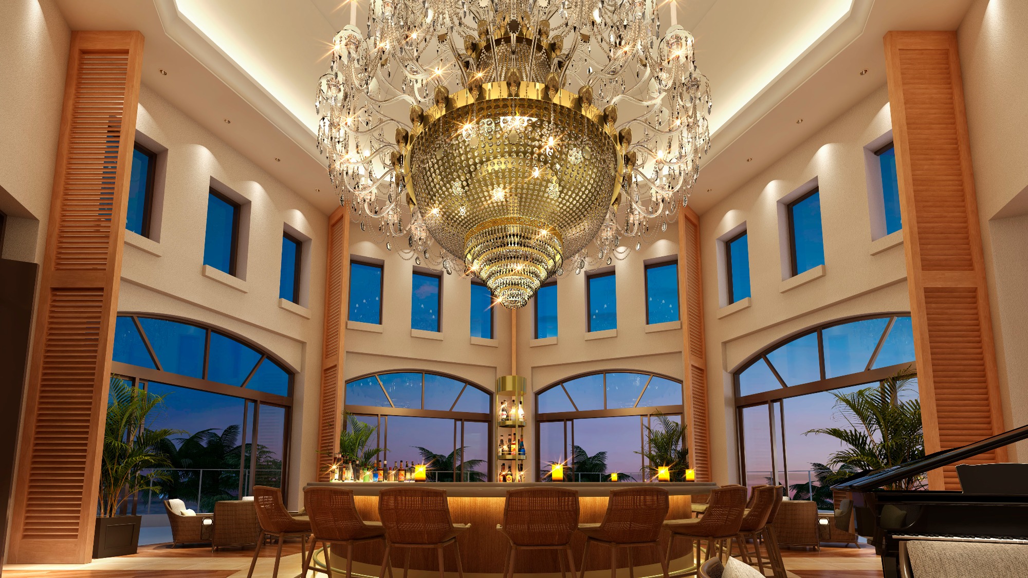 シャンデリアバー