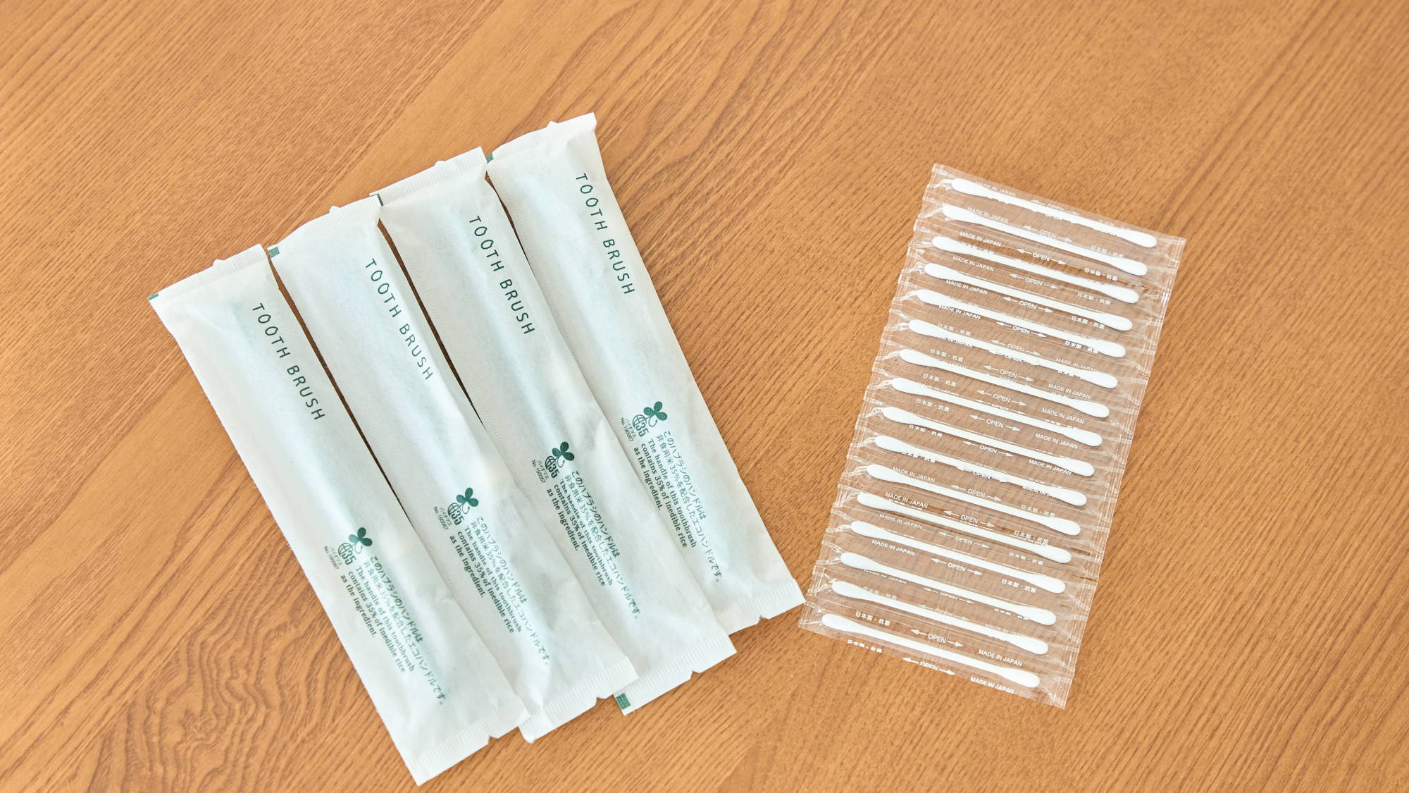 アメニティ：歯ブラシ・綿棒