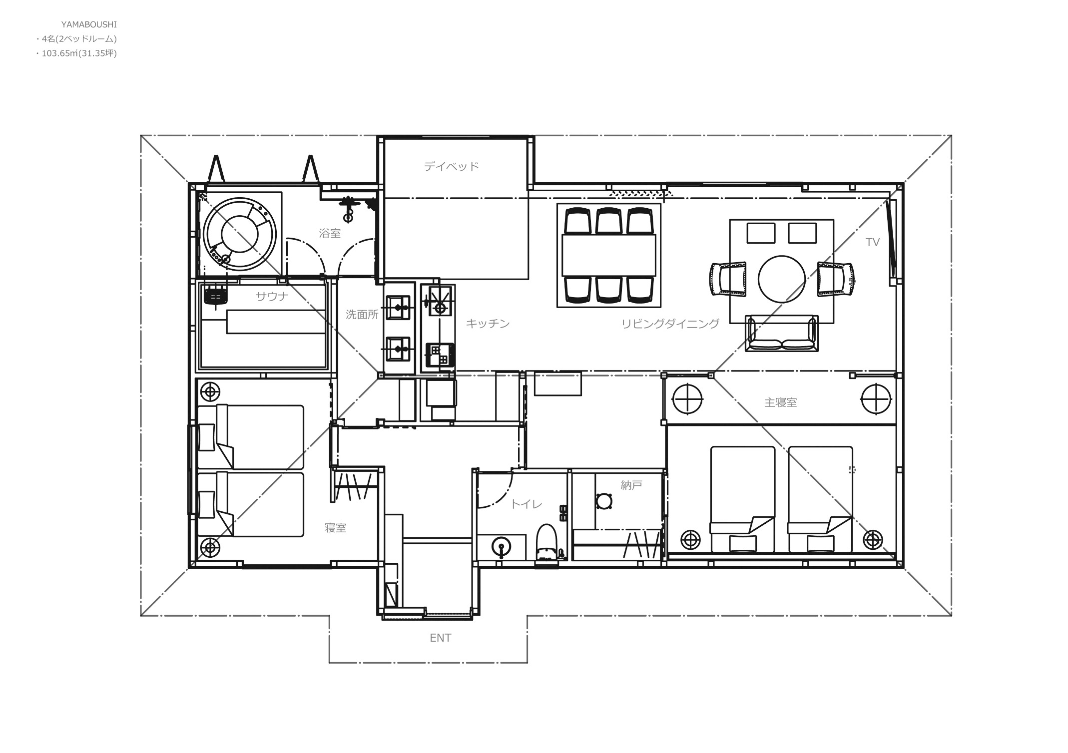 【ヤマボウシ】間取り図