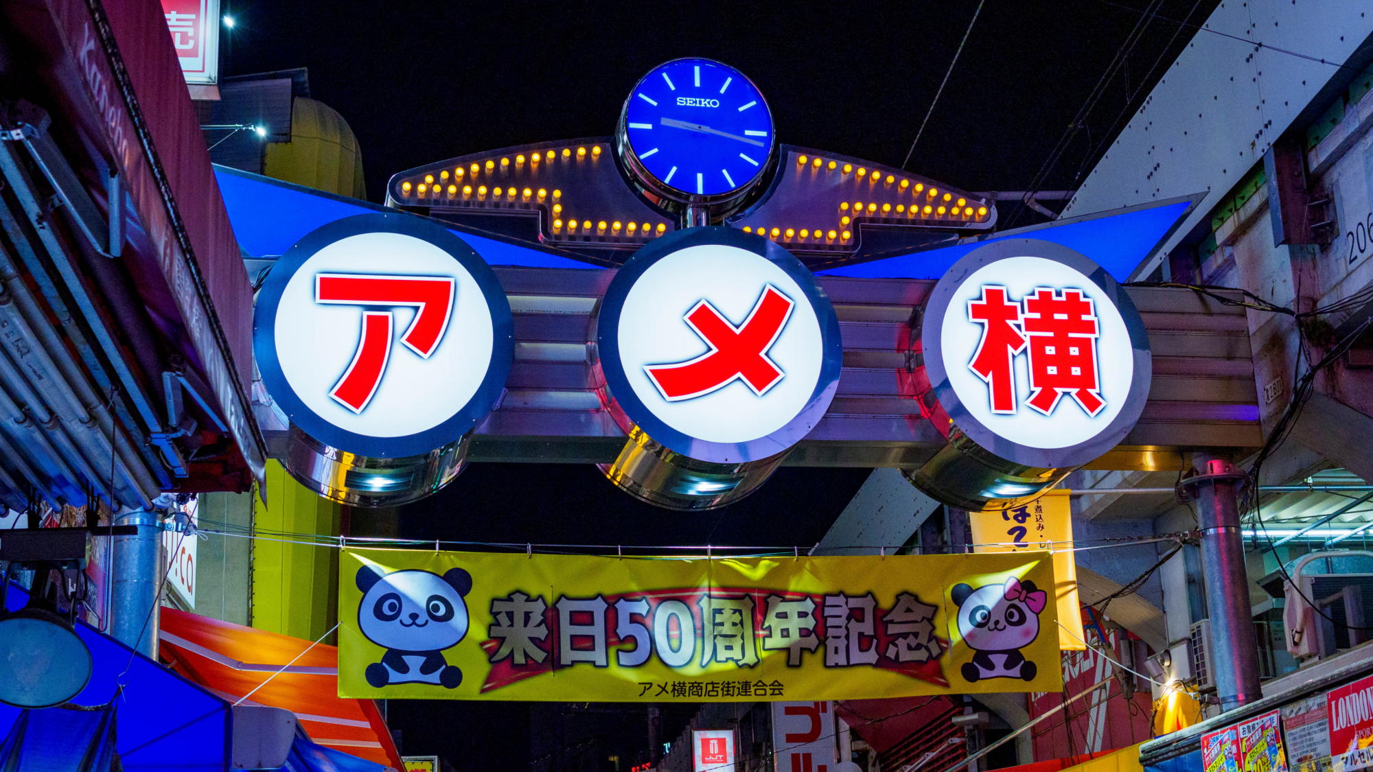 周辺観光｜アメ横商店街（公共交通機関で約30分）