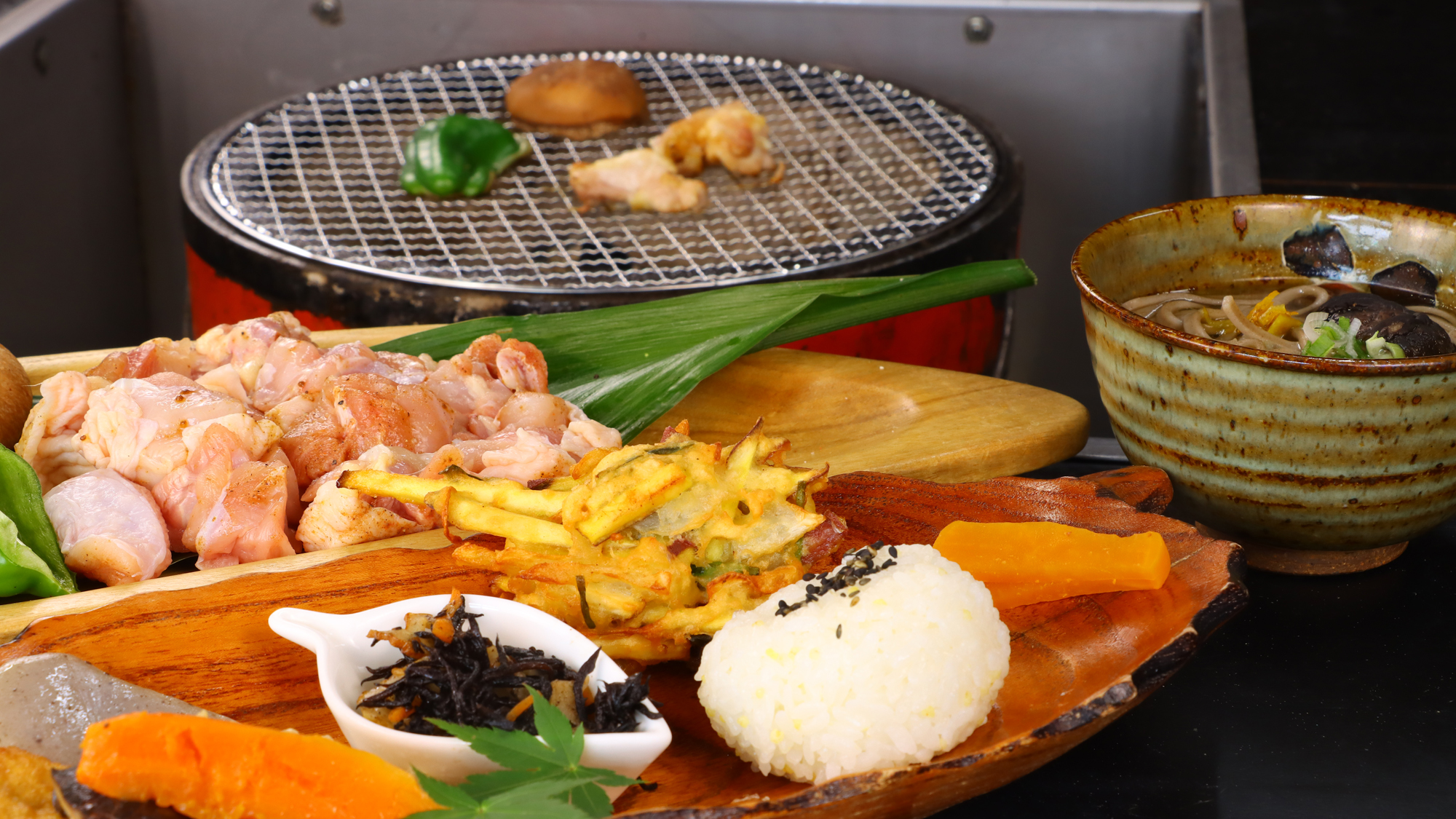焼きながら楽しむ食事