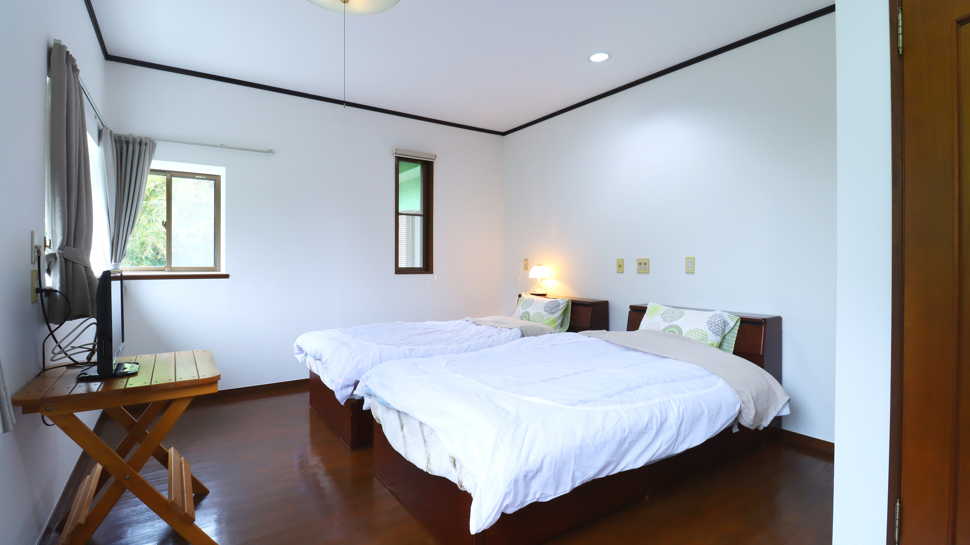 【バードスイングホーム】ツインのお部屋でゆっくり眠る