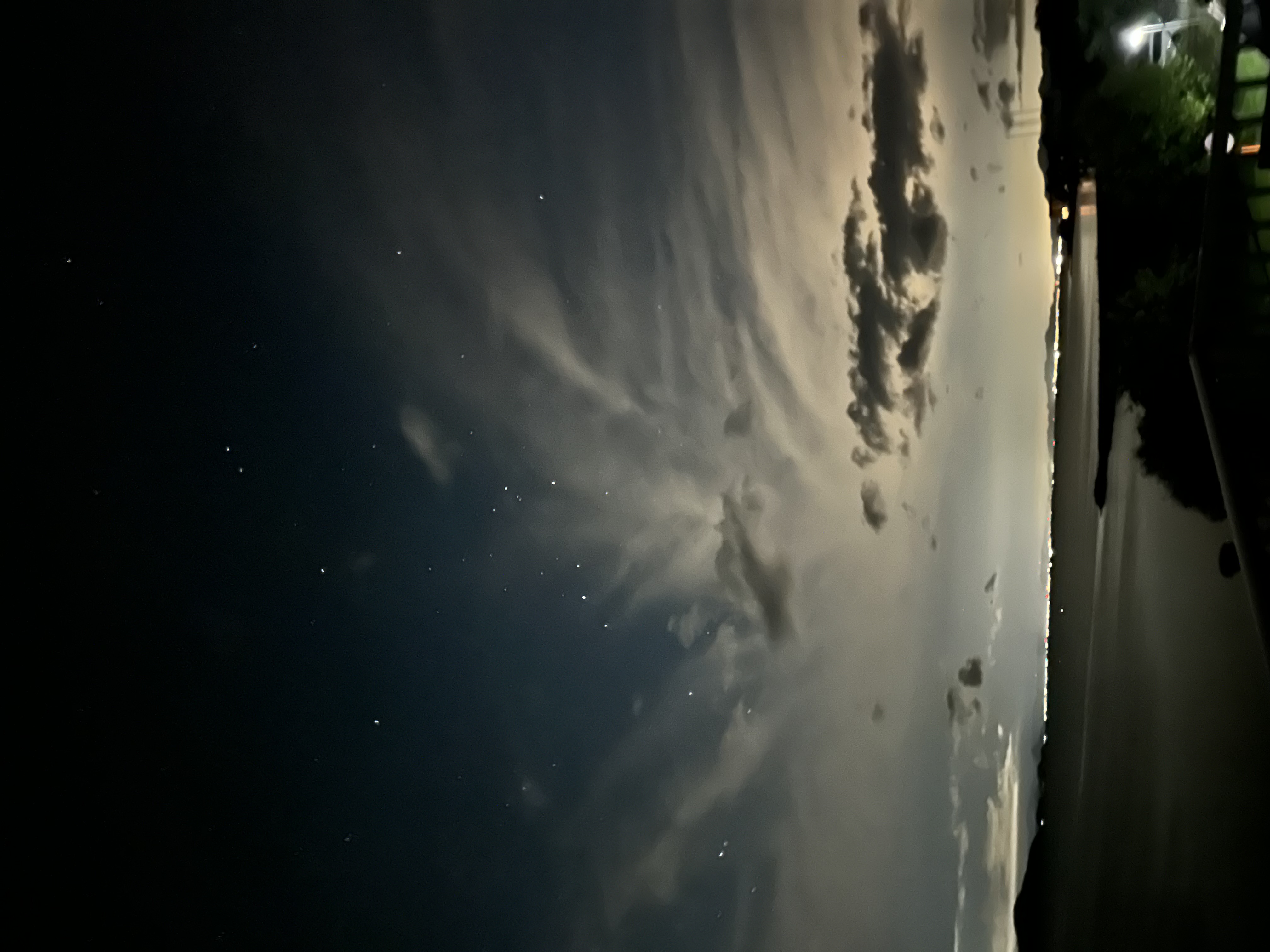 テラスから見える満天の星空